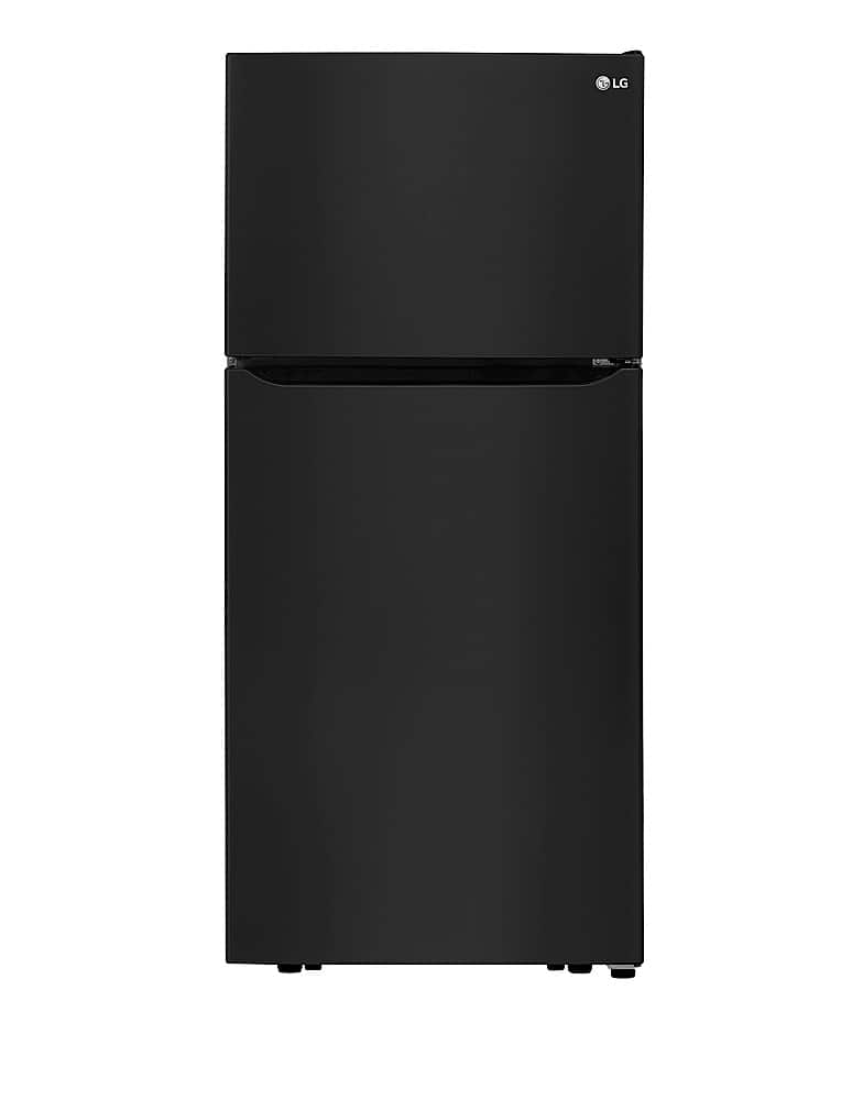 LG - 20.2 Cu. Ft. Top-Freezer Refrigerator - Black product image