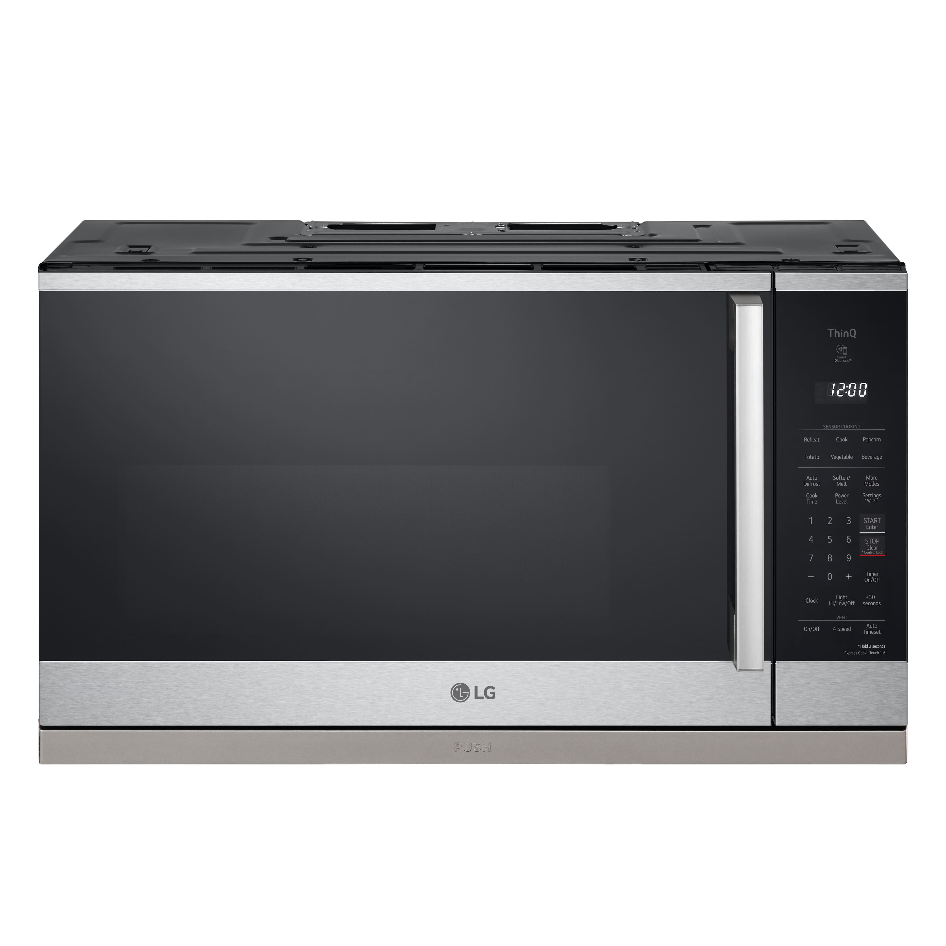 LG - 2.1 Cu. Ft. Over The Range Smart Microwave with Sensor Cooking and EasyClean - Stainless Steel product image