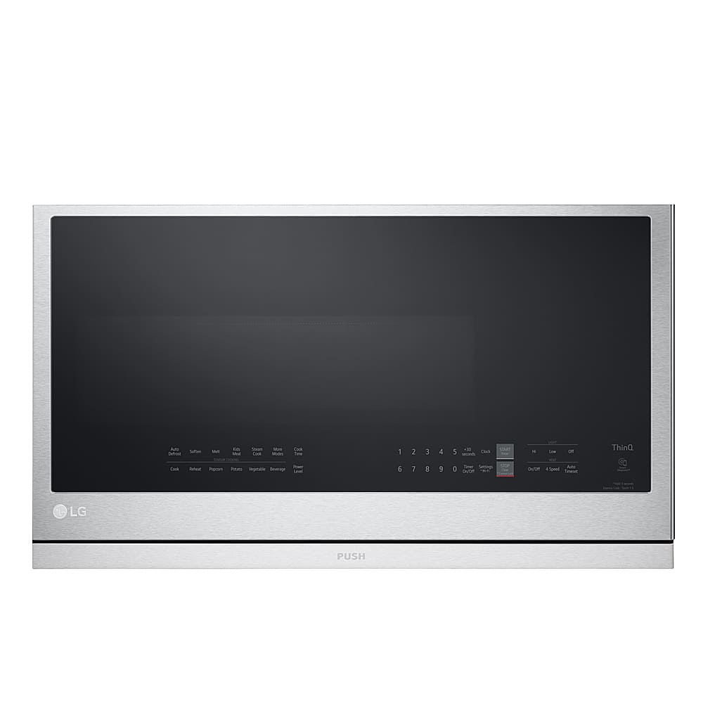 LG - 2.1 Cu. Ft. Over-the-Range Smart Microwave with Sensor Cooking and ExtendaVent 2.0 - Stainless Steel product image
