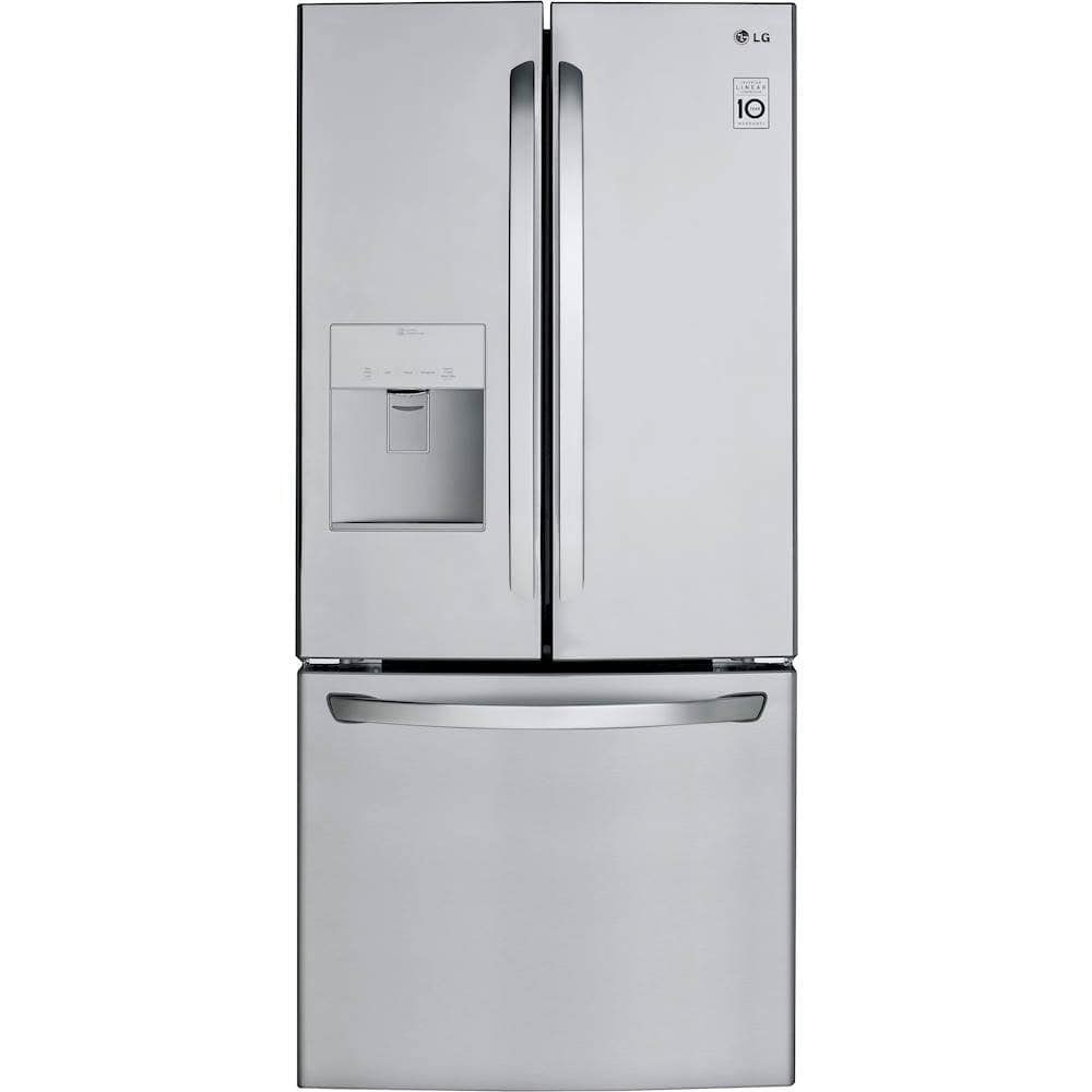LG - 21.8 Cu. Ft. French Door Refrigerator with External Water Dispenser - Stainless Steel product image