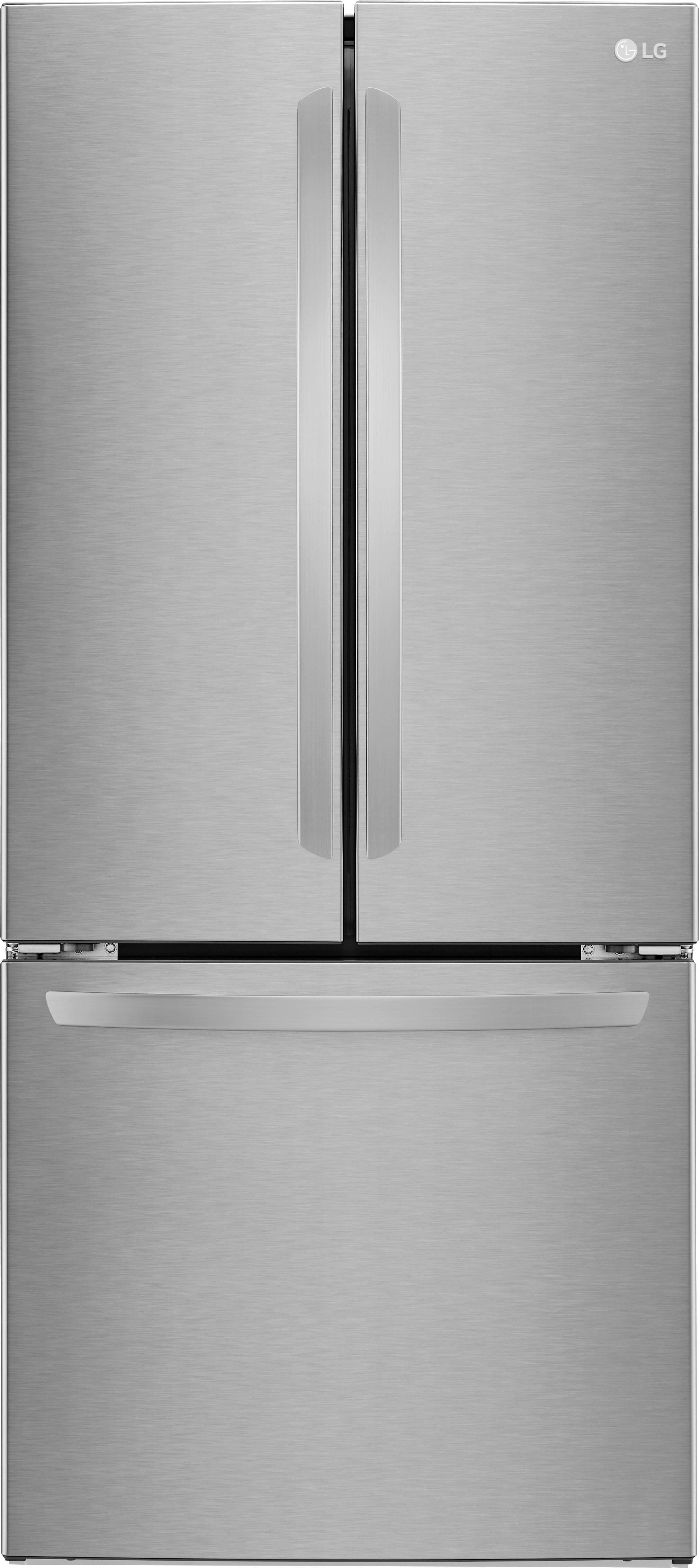 LG - 21.8 Cu. Ft. French Door Refrigerator with Smart Cooling System - Stainless Steel product image
