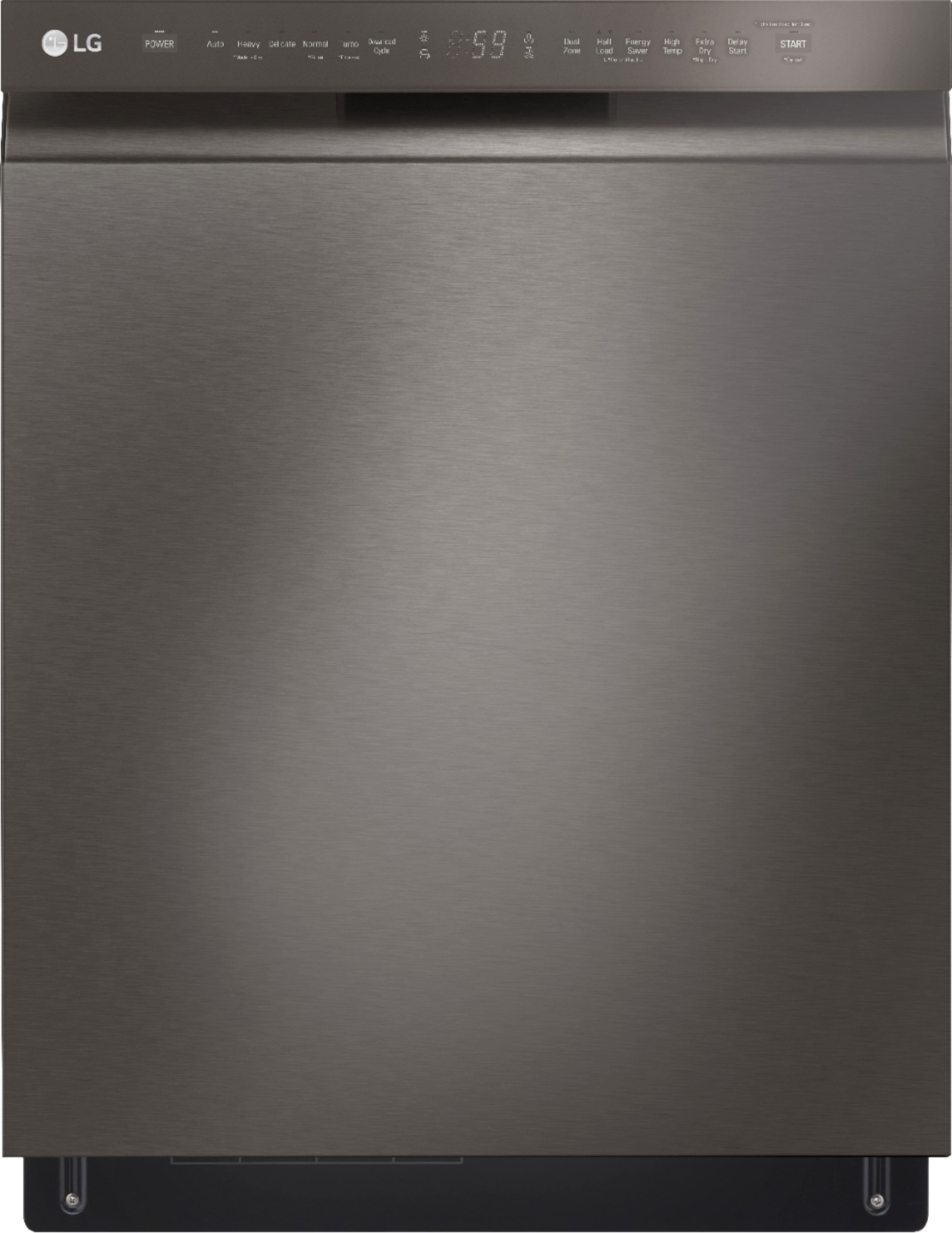 LG - 24" Front Control Built-In Stainless Steel Tub Dishwasher with 3rd Rack, QuadWash, and 48dba - Black product image