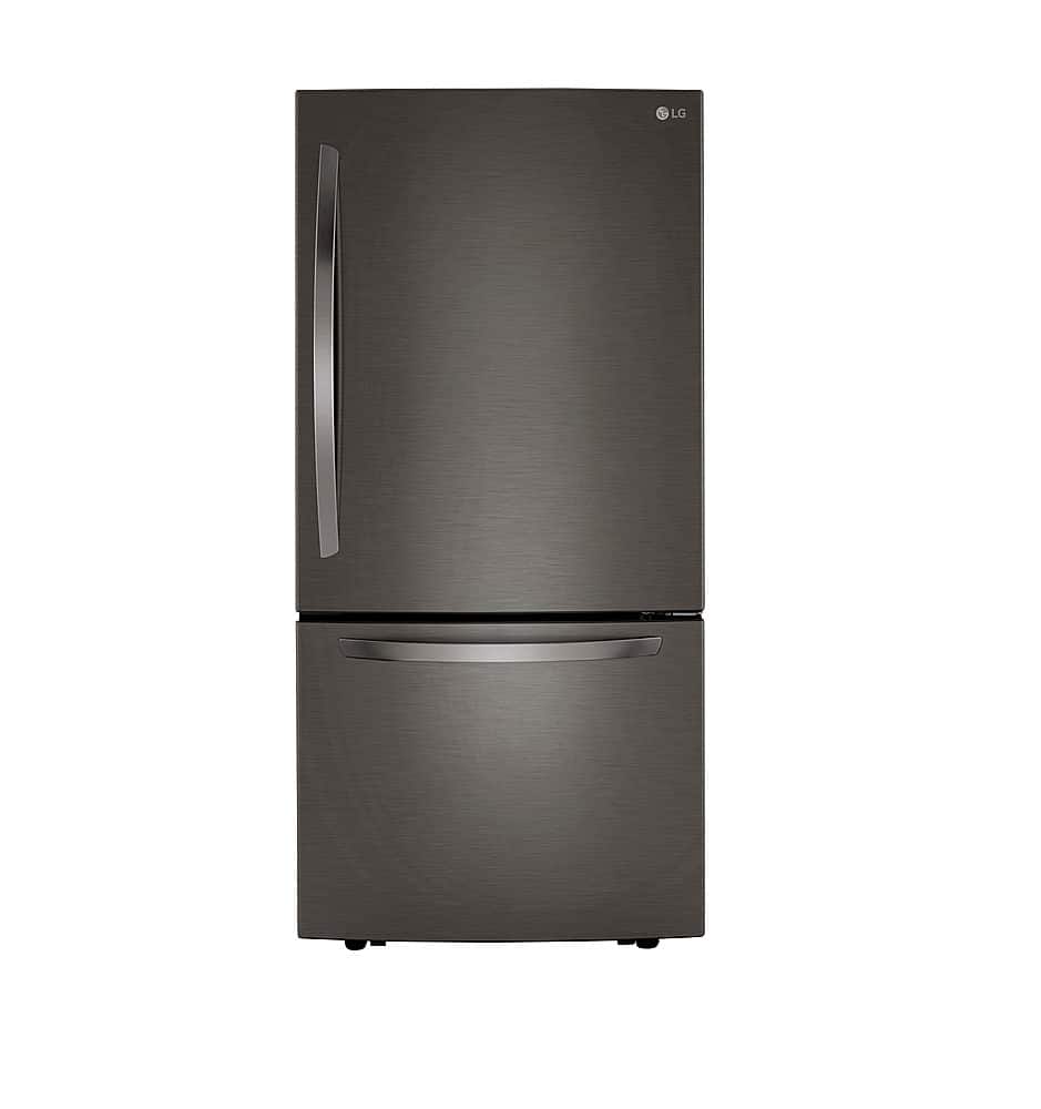 LG - 25.5 Cu. Ft. Bottom-Freezer Refrigerator with Ice Maker - Black Stainless Steel product image