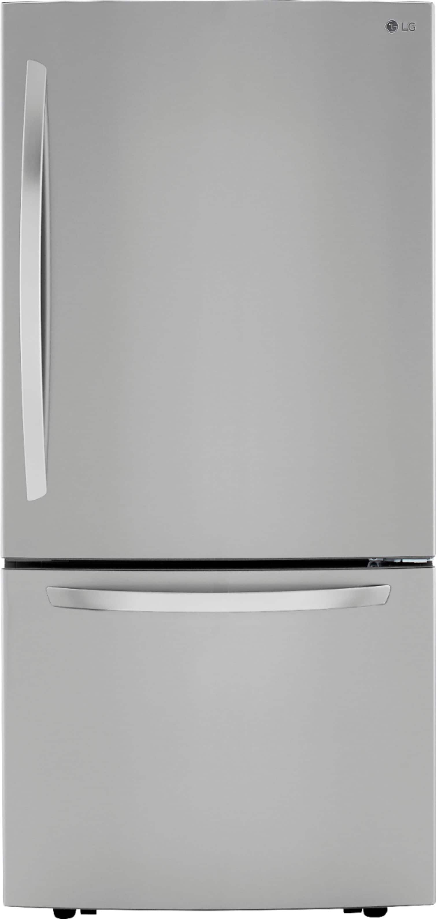 LG - 25.5 Cu. Ft. Bottom-Freezer Refrigerator with Ice Maker - Stainless Steel product image