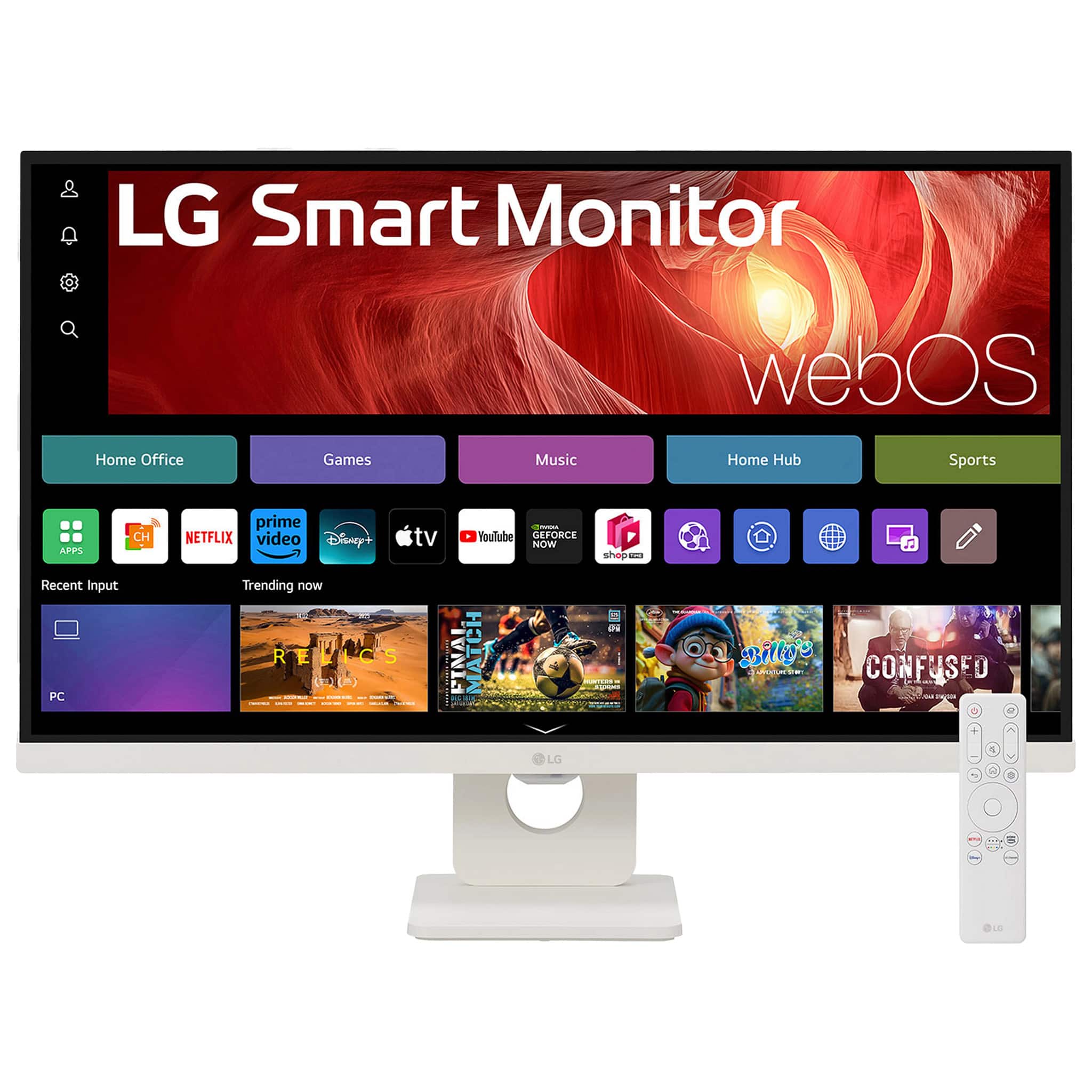 LG - 27" IPS UHD 60Hz 5ms Smart Monitor with HDR10 (HDMI, USB-C) - White product image