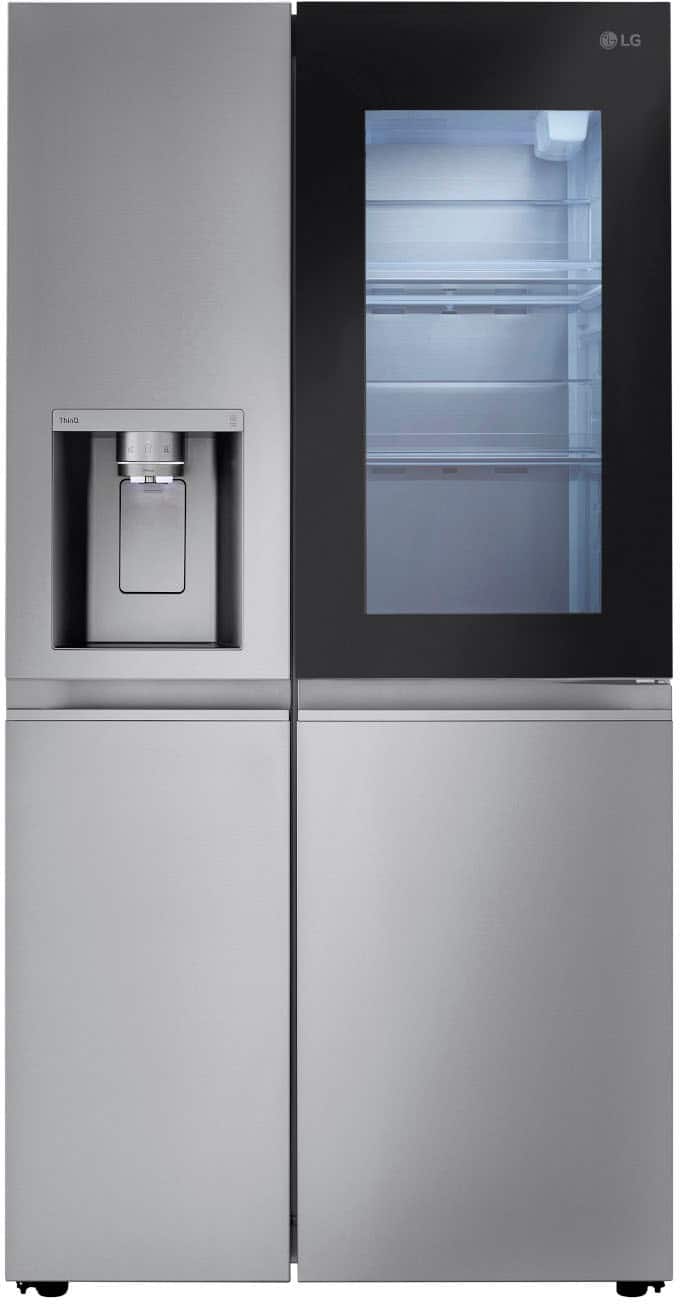 LG - 27.1 Cu. Ft. Side-by-Side Smart Refrigerator with Craft Ice - Stainless Steel product image