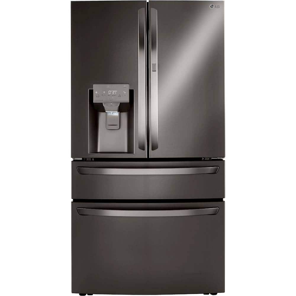 LG - 29.5 Cu. Ft. 4-Door French Door-in-Door Smart Refrigerator with Craft Ice - Black Stainless Steel product image