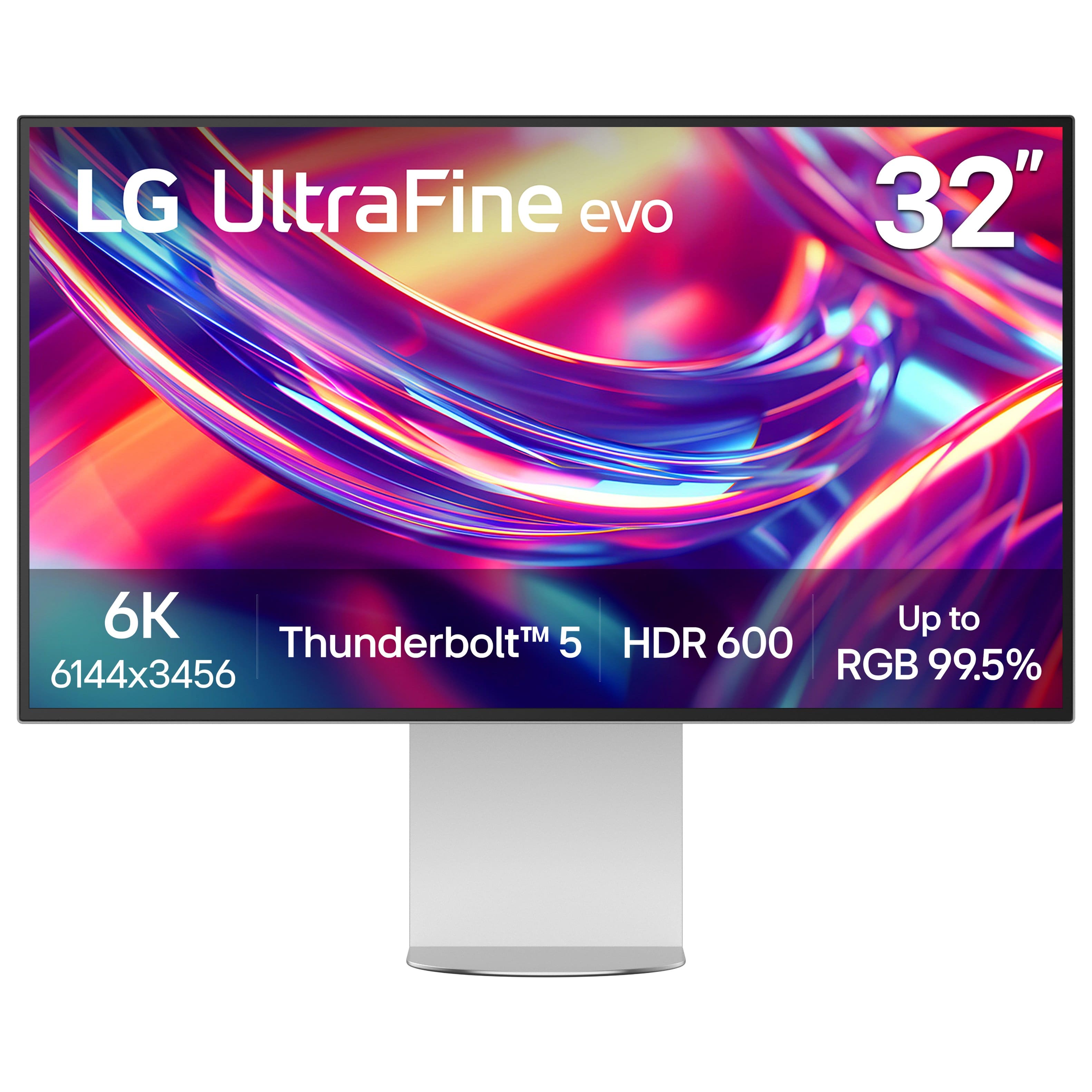 LG - 32” UltraFine evo 6K Nano IPS Black Professional Monitor with DisplayHDR 600 (Thunderbolt 5, HDMI, DisplayPort, USB-C)…