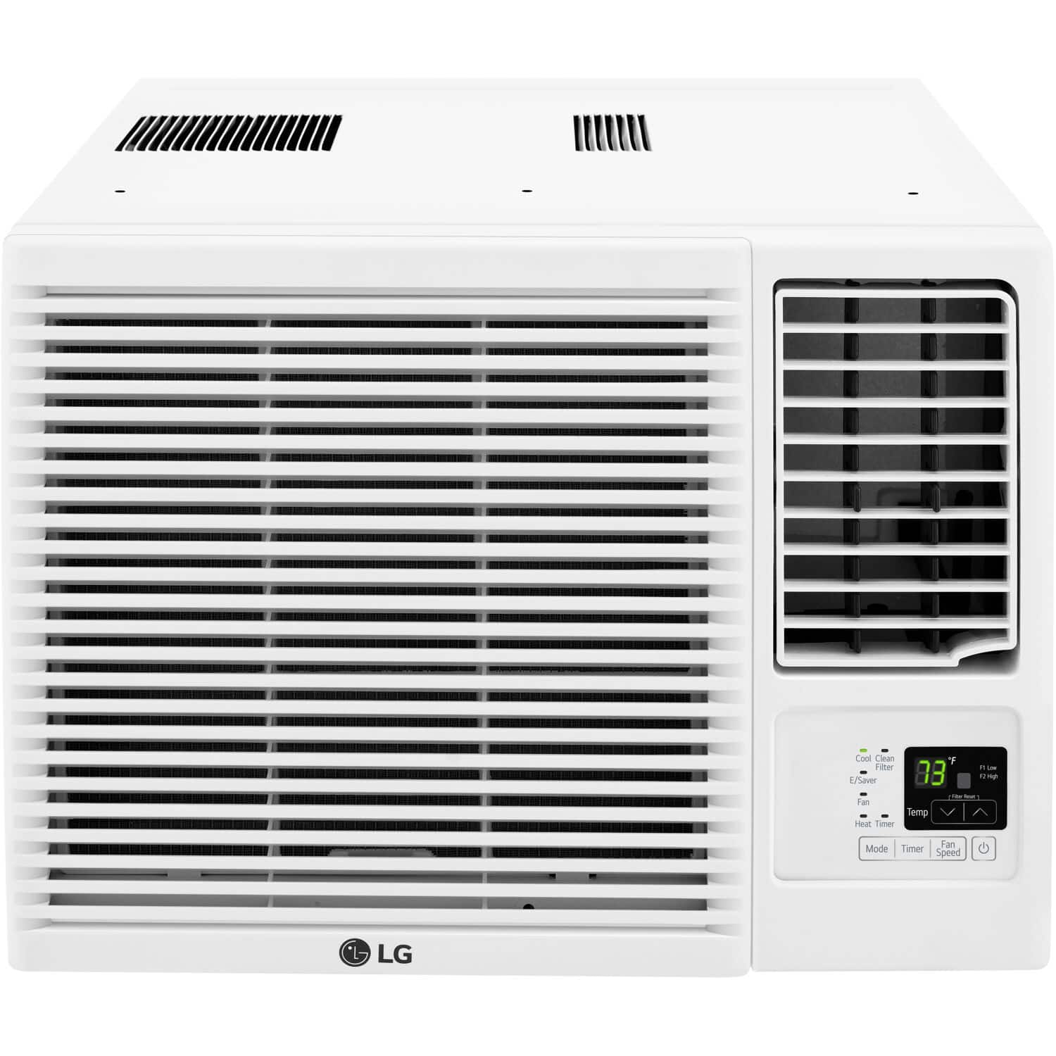 LG - 330 Sq. Ft. 7,600 BTU Window Air Conditioner with Supplemental Heat Function - White product image