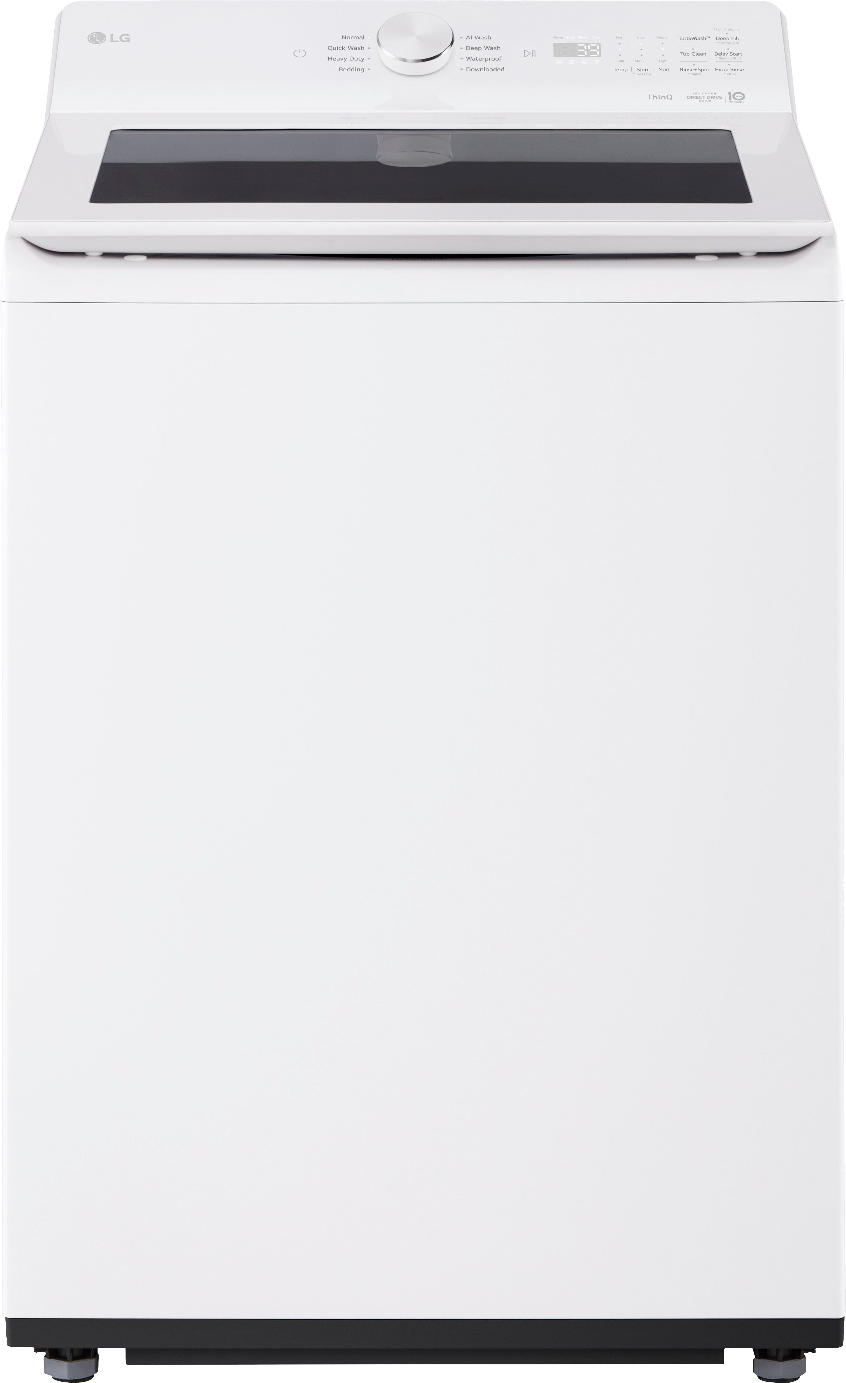 LG - 5.0 Cu. Ft. High-Efficiency Smart Top Load Washer with Easy Unload - Alpine White product image