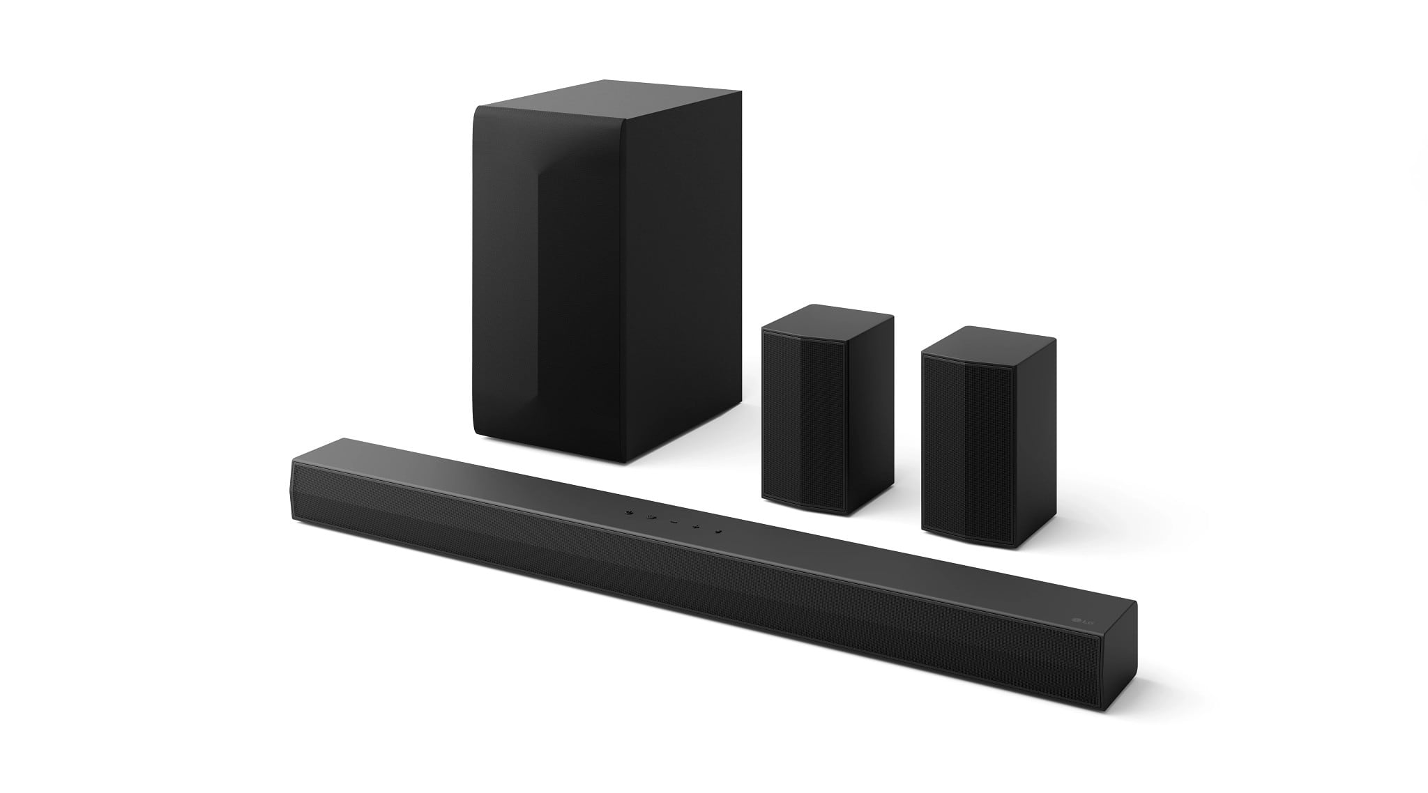 LG - 5.1-Channel S60TR Home Theater Soundbar with Wireless Subwoofer and Rear Speakers, Dolby Audio - Black product image