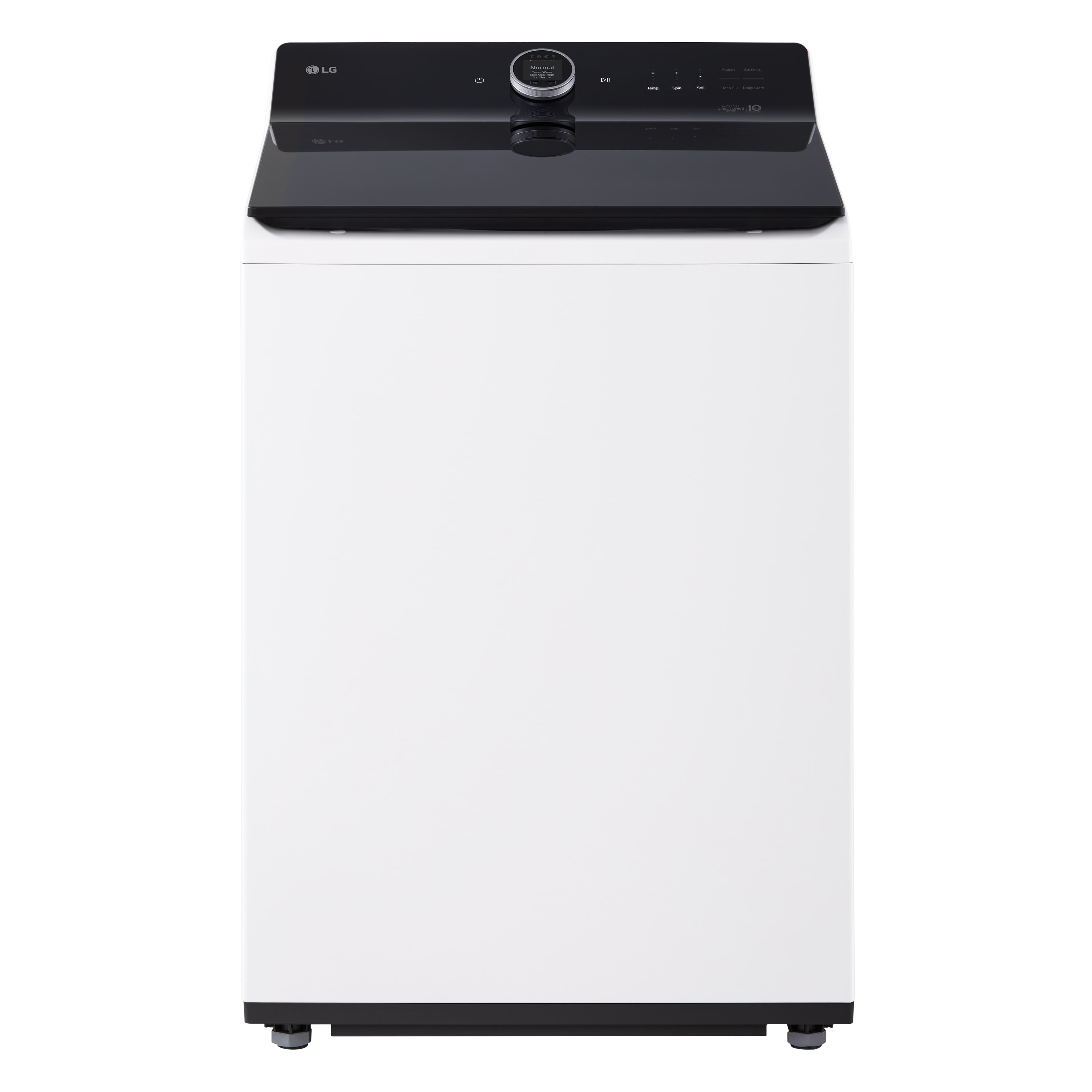 LG - 5.5 Cu. Ft. High Efficiency Smart Top Load Washer with EasyUnload - Alpine White product image