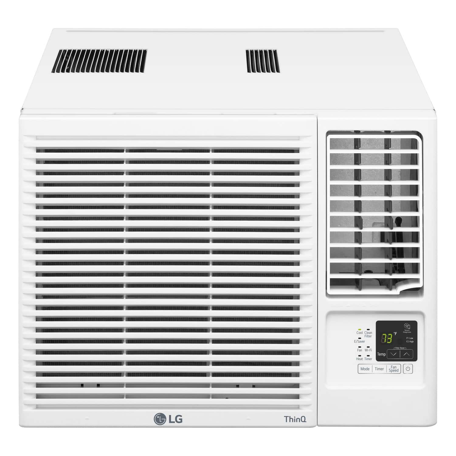 LG - 570 Sq. Ft. 12,200 BTU Window Air Conditioner with Supplemental Heat Function - White product image