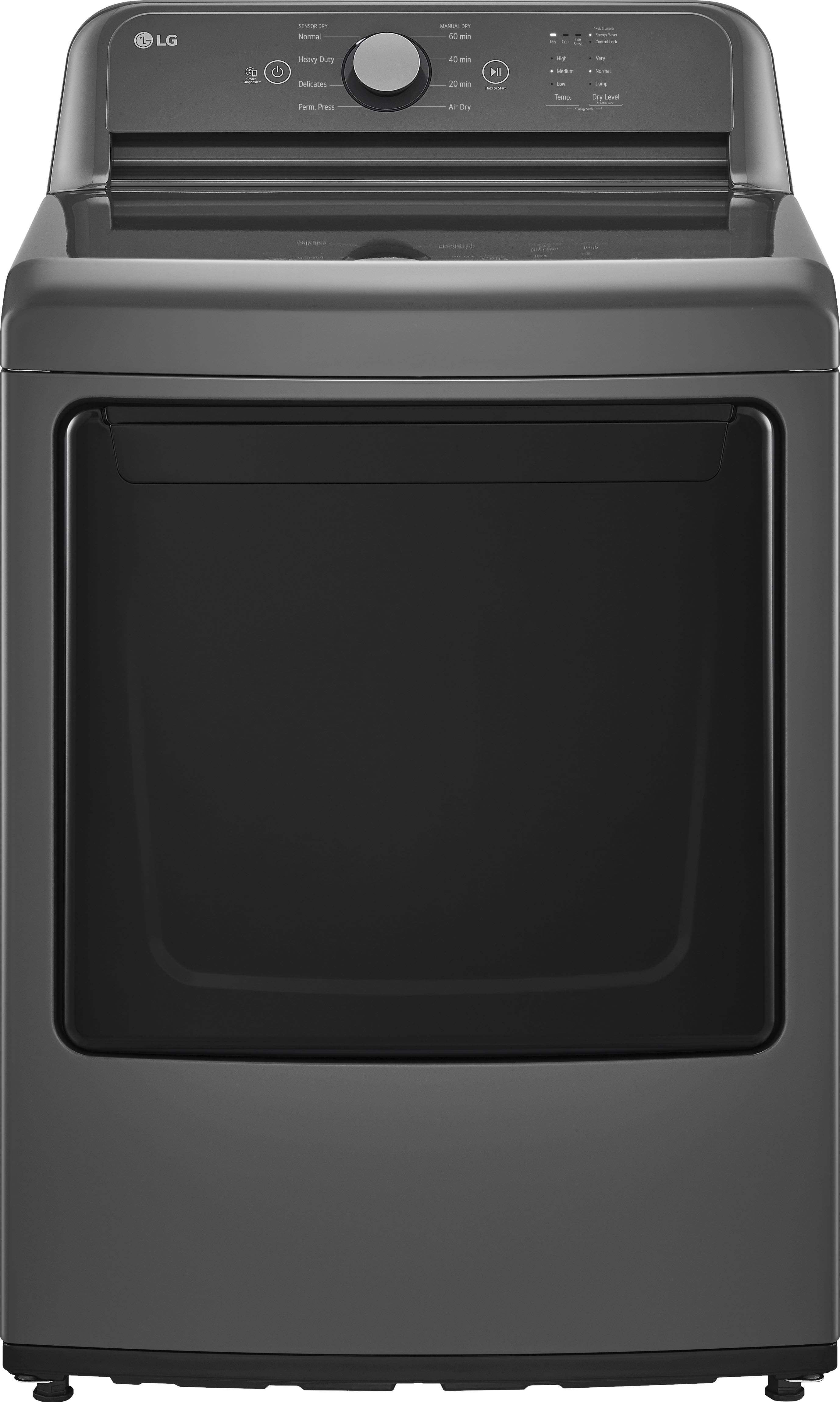 LG - 7.3 Cu. Ft. Gas Dryer with Sensor Dry - Monochrome Grey product image