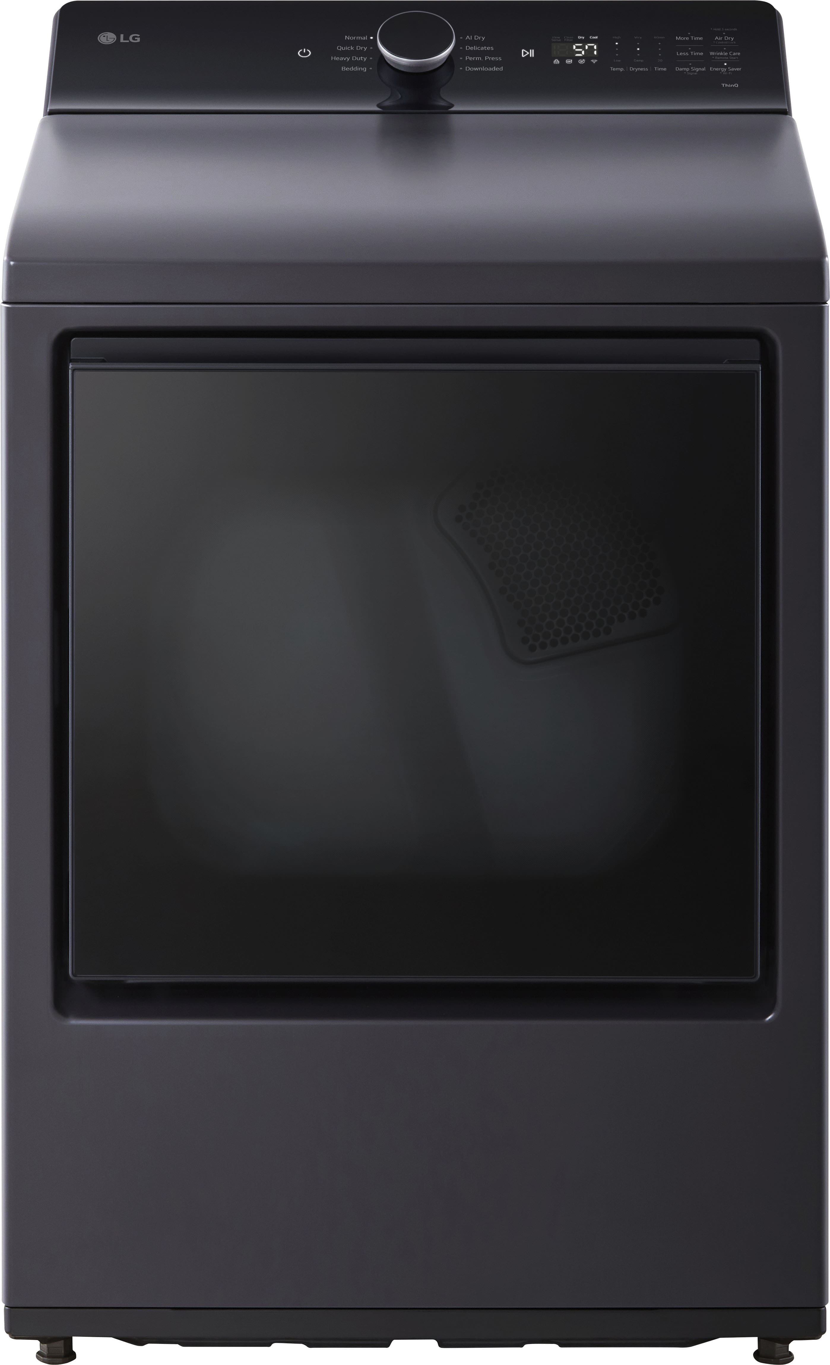 LG - 7.3 Cu. Ft. Smart Gas Dryer with EasyLoad Door - Matte Black product image
