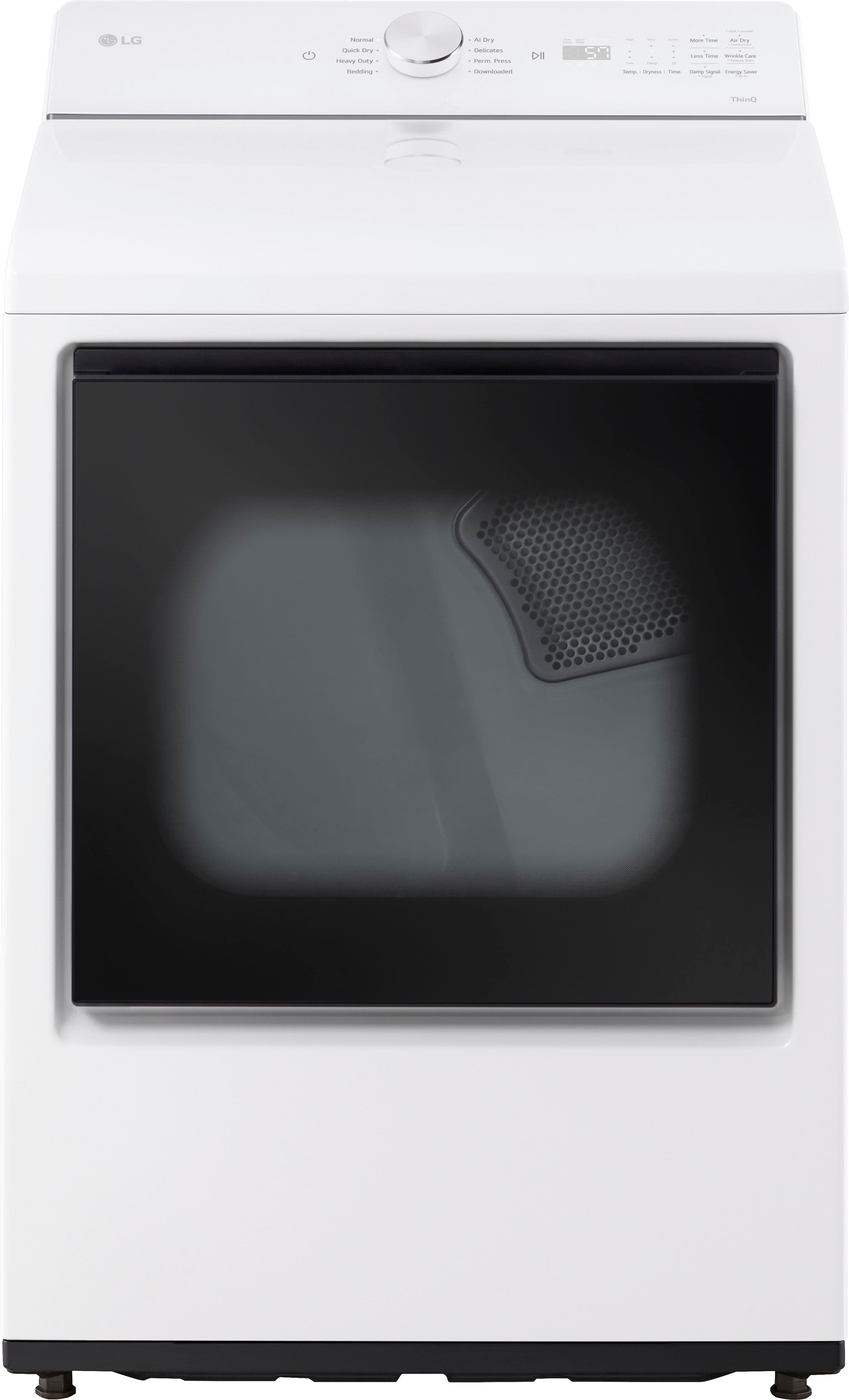 LG - 7.3 Cu. Ft. Smart Gas Dryer with Sensor Dry - Alpine White product image