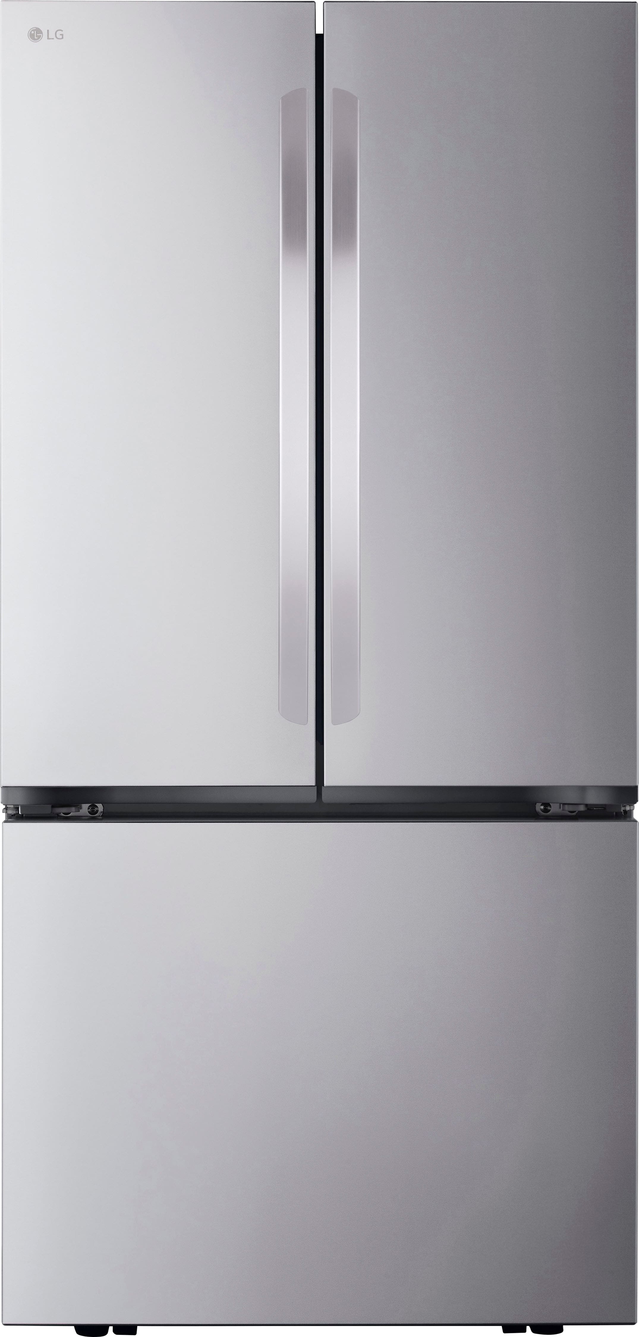 LG - Counter-Depth MAX 20.8 Cu. Ft. French Door Smart Refrigerator with Ice - Stainless Steel product image