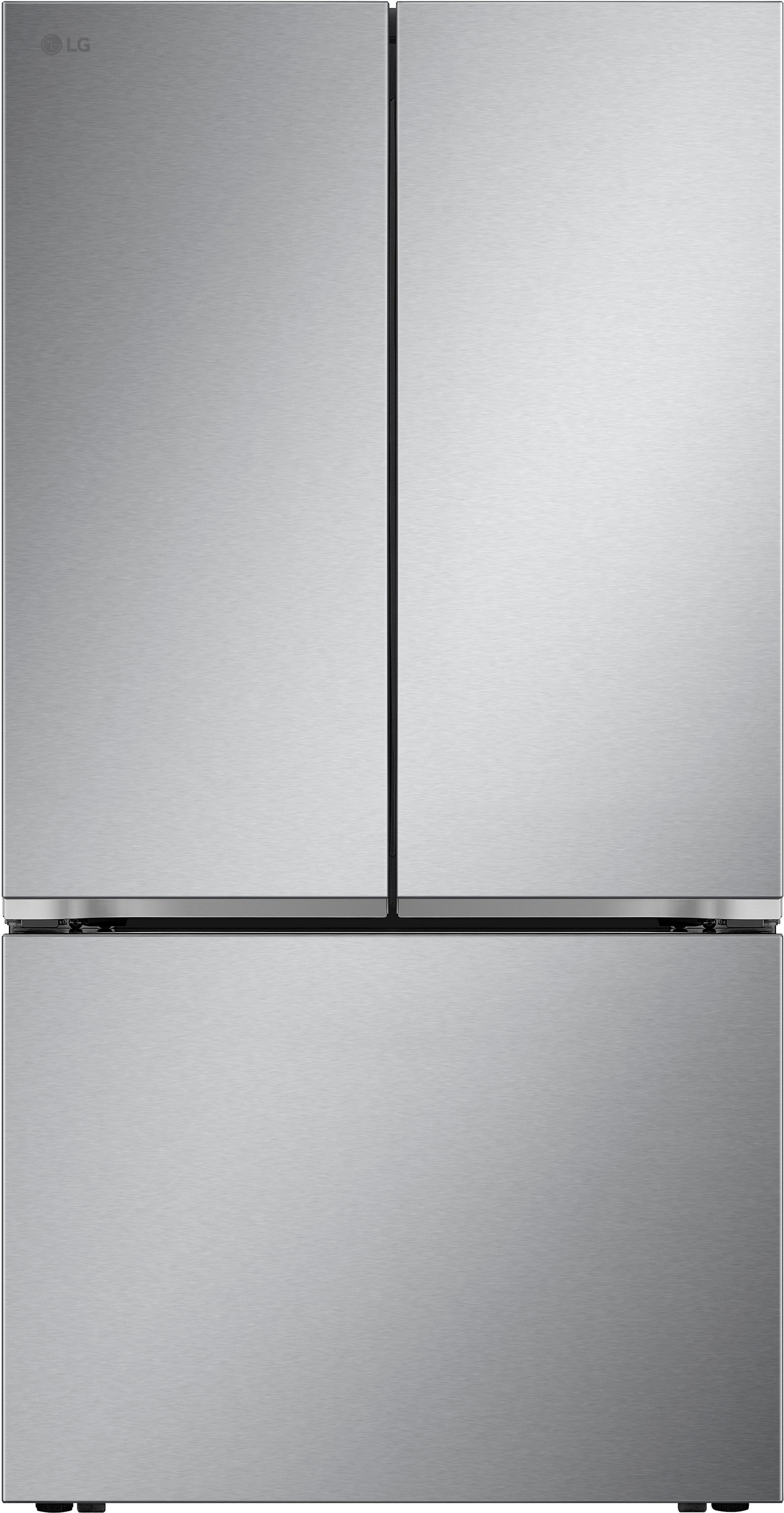 LG - Counter-Depth MAX 25.1 Cu. Ft. French Door Smart Refrigerator with Zero Clearance Hinge System - Stainless Steel produc…