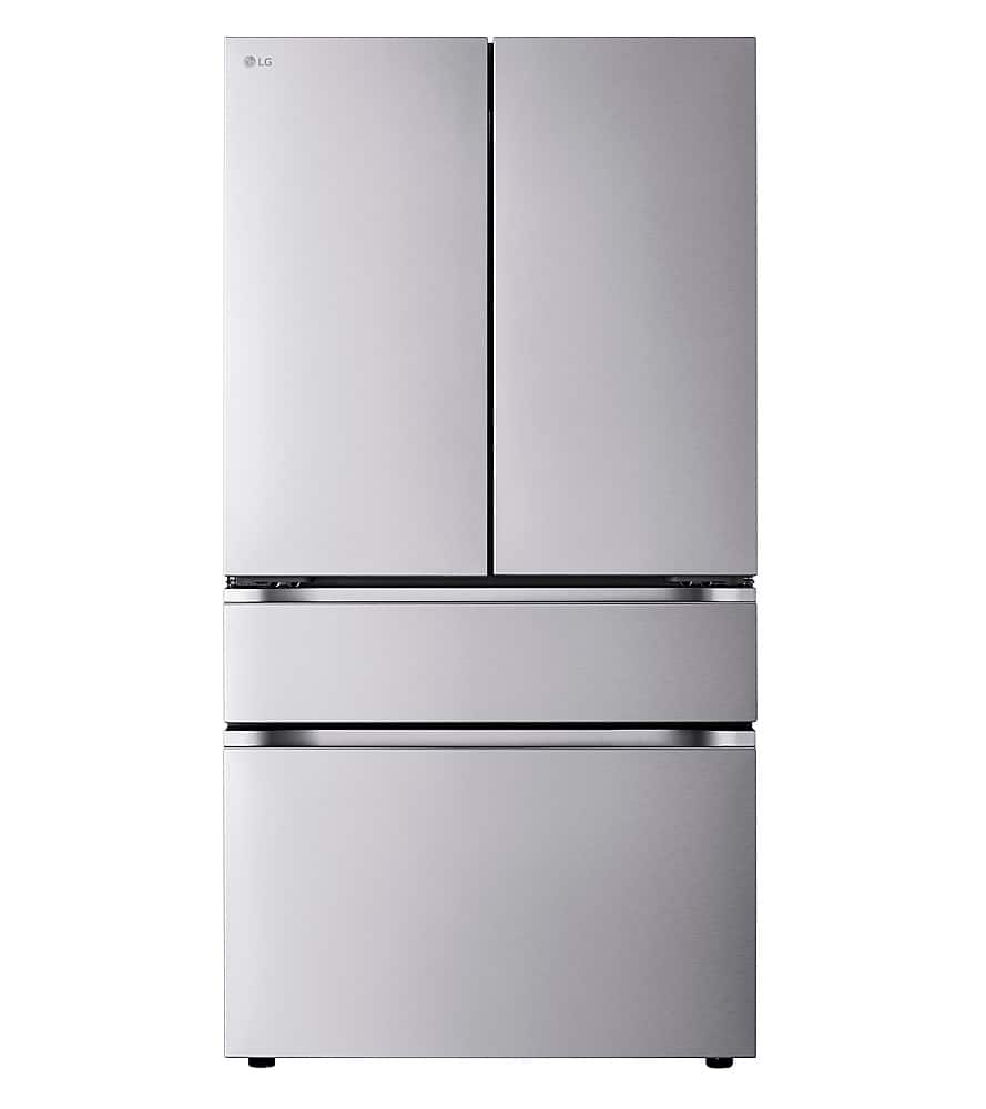 LG - Counter-Depth MAX 25.5 Cu. Ft. 4-Door French Door Smart Refrigerator with Full-Convert Drawer - Stainless Steel product…