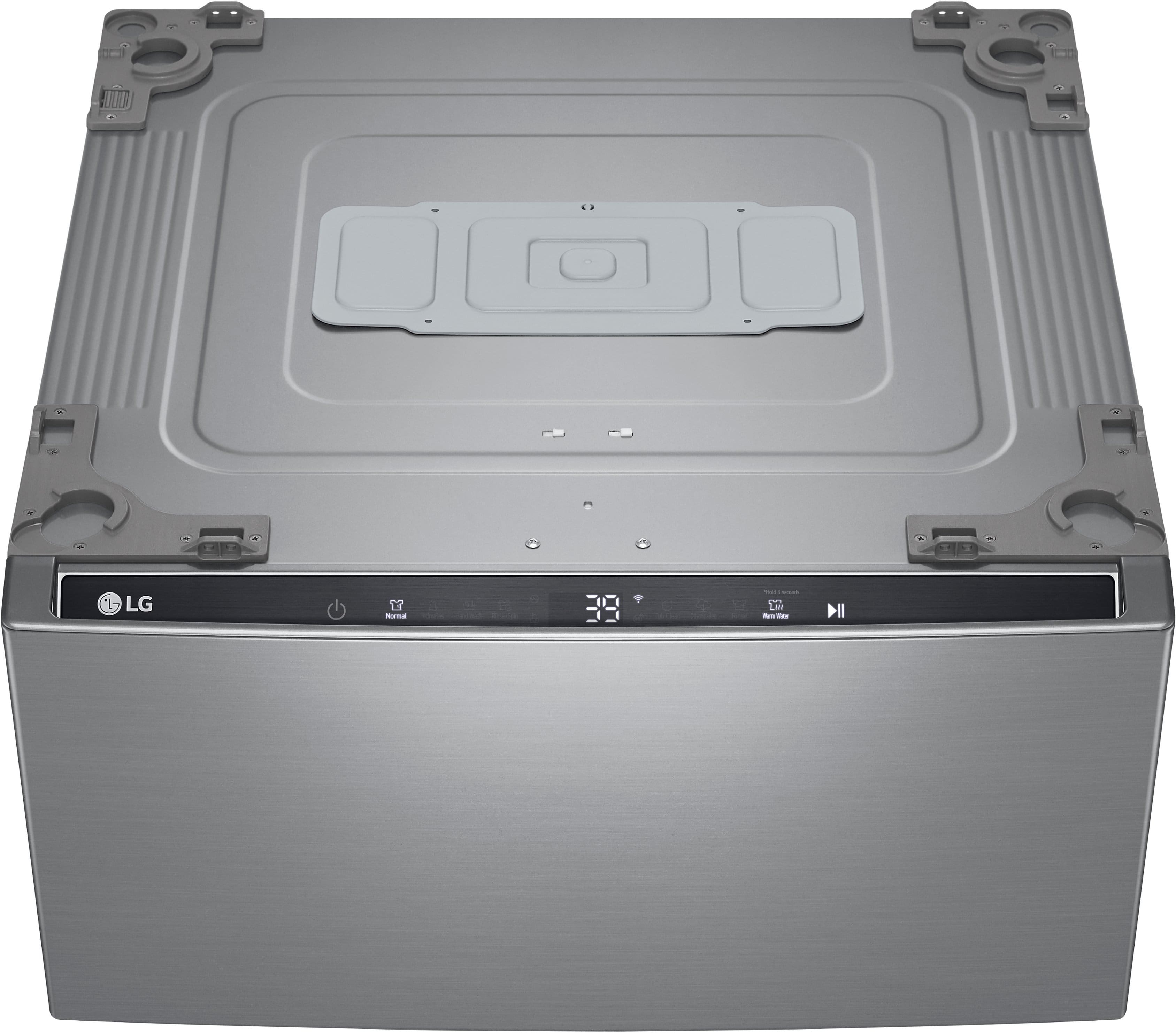LG - SideKick 1.0 Cu. Ft. High-Efficiency Smart Top Load Pedestal Washer - Graphite Steel product image