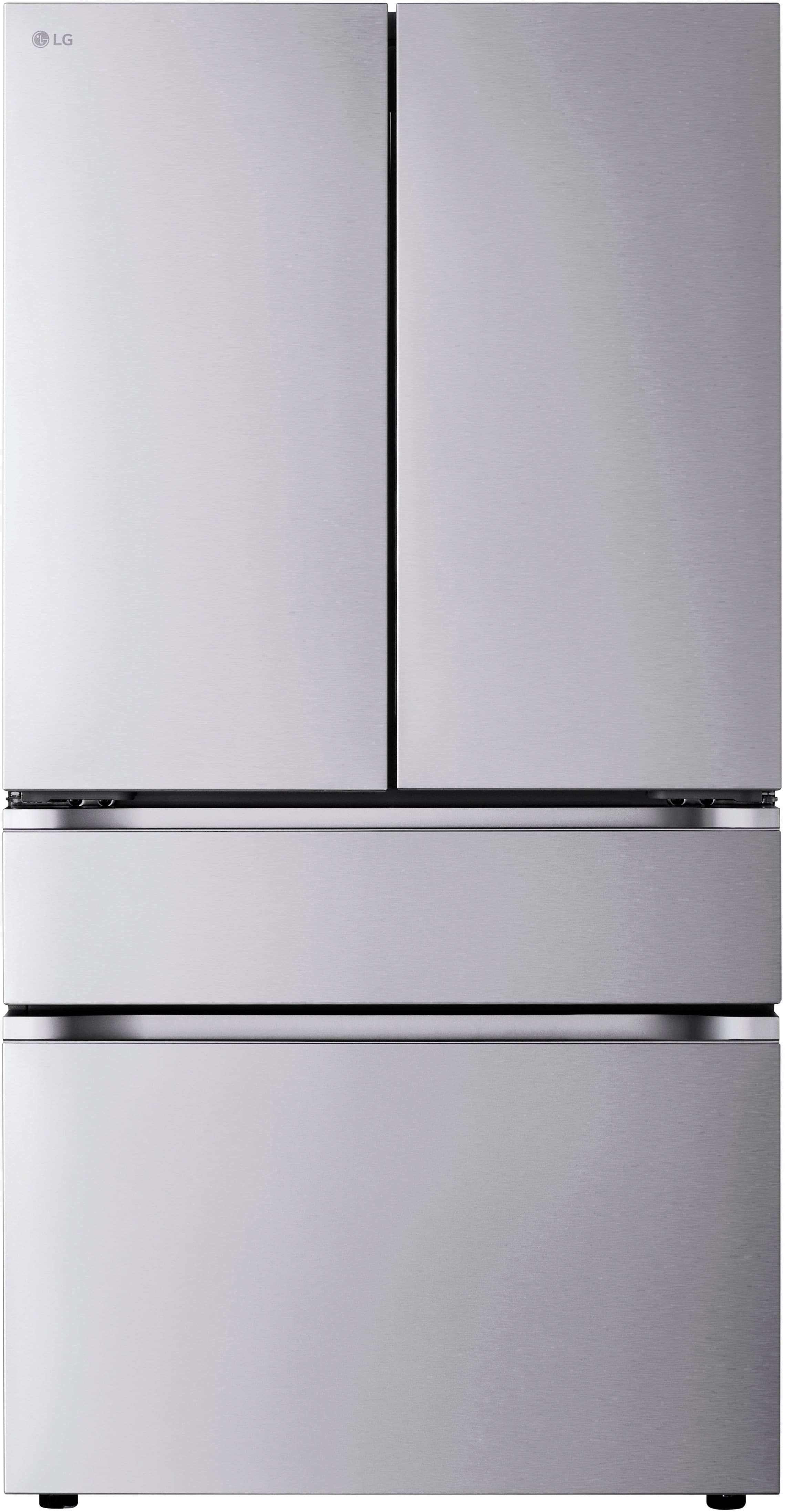 LG - Standard-Depth MAX 29.6 Cu. Ft. 4-Door French Door Smart Refrigerator with Full-Convert Drawer - Stainless Steel produc…