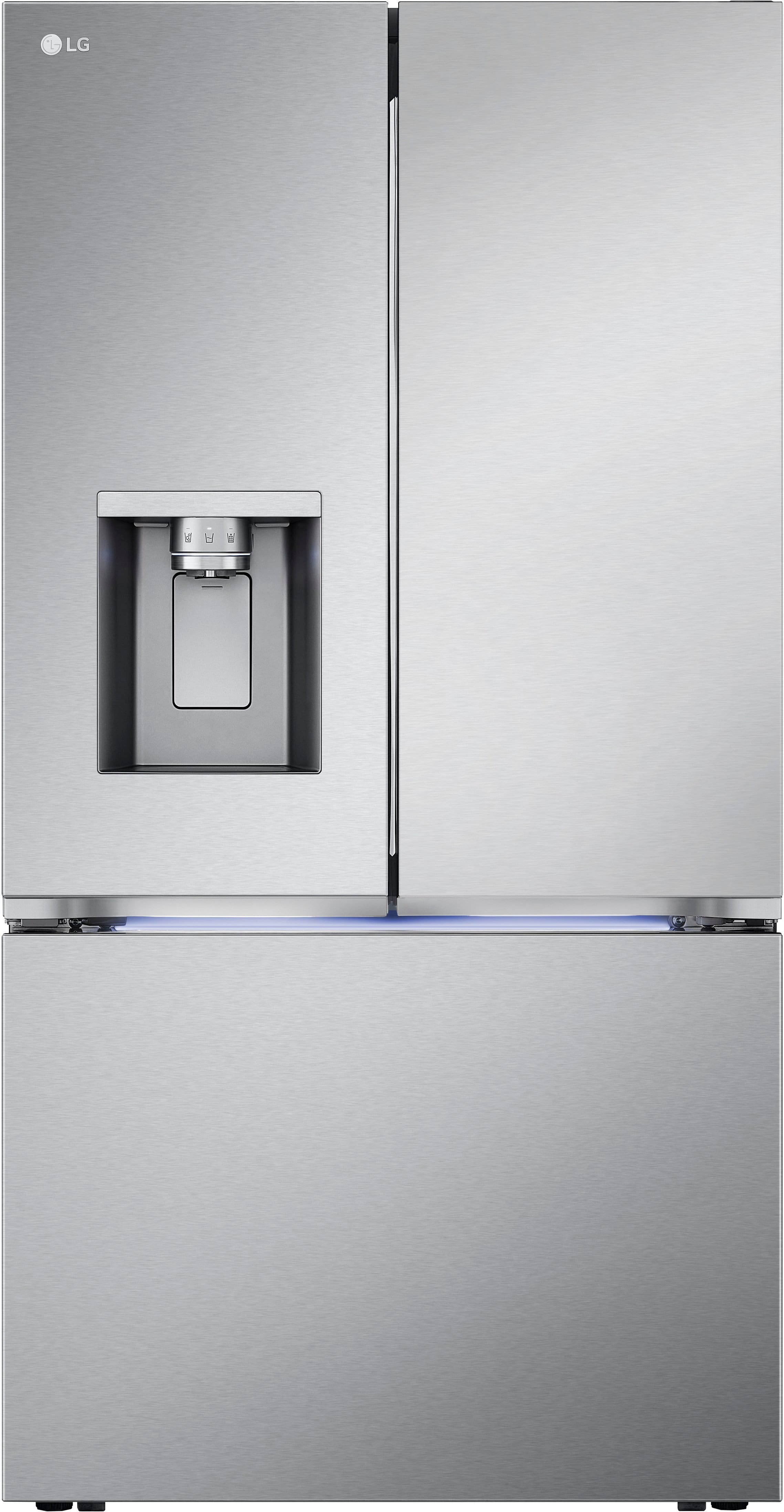 LG - Standard-Depth MAX 30.7 Cu. Ft. French Door Smart Refrigerator with Tall Ice and Water Dispenser - Stainless Steel prod…