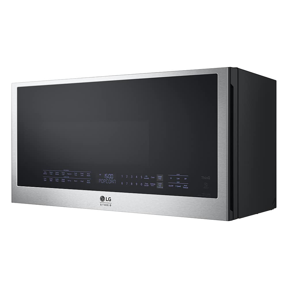 LG - STUDIO 1.7 Cu. Ft. Convection Over-the-Range Smart Microwave with Air Fry - Stainless Steel product image