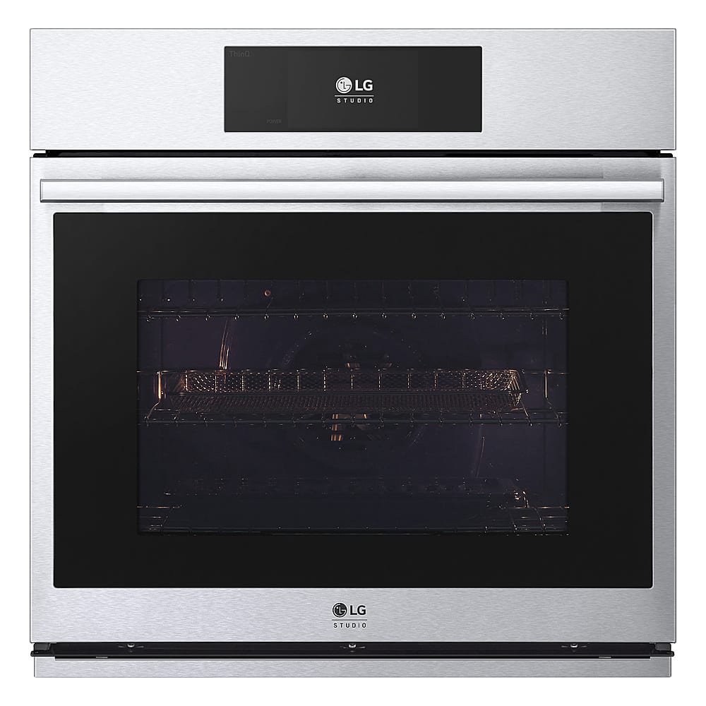 LG - STUDIO 30" Smart Built-In Single Electric Convection Wall Oven with Air Fry - Stainless Steel product image