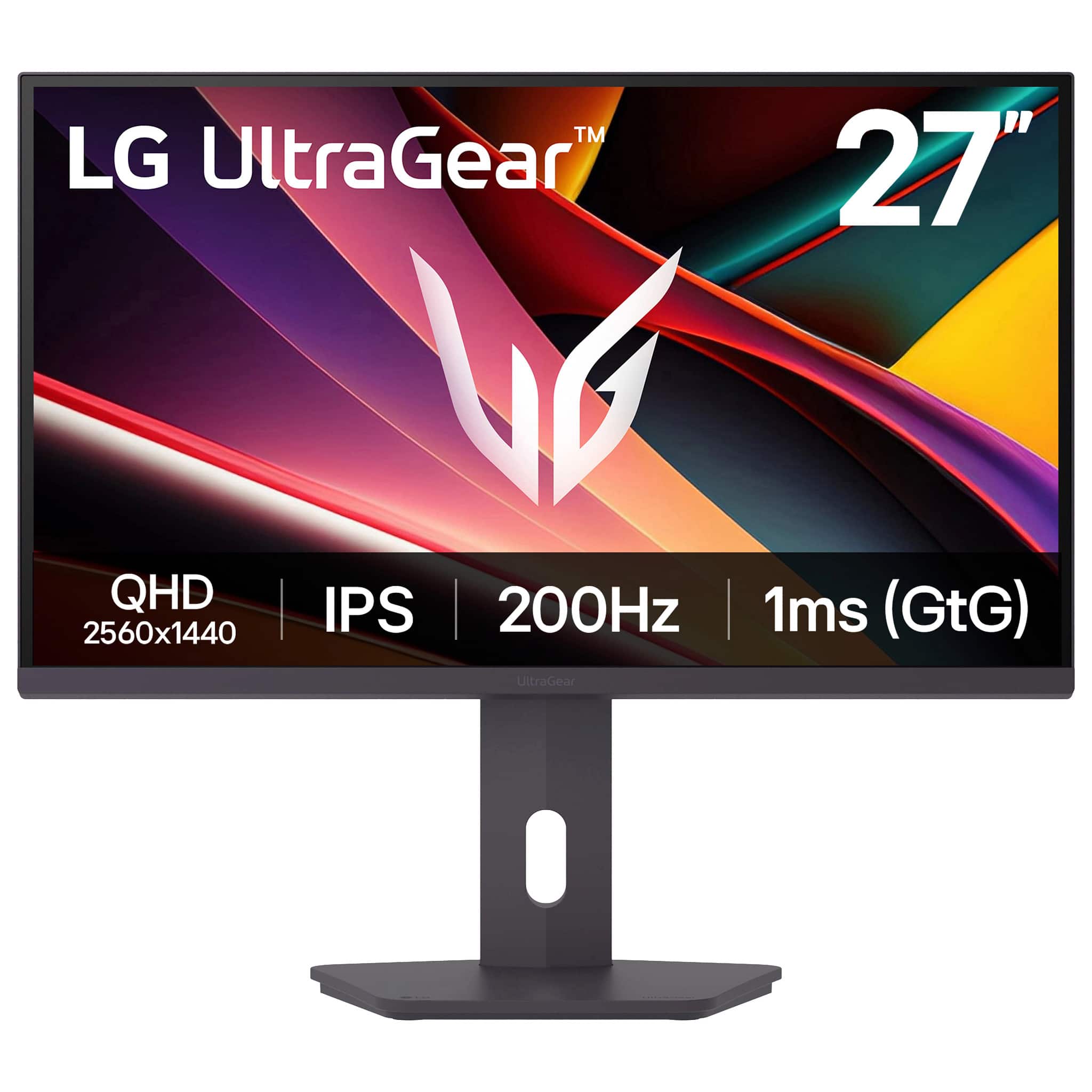 LG - UltraGear 27" IPS QHD 200Hz Gaming Monitor with DisplayHDR 400 (HDMI, DisplayPort) - Black product image