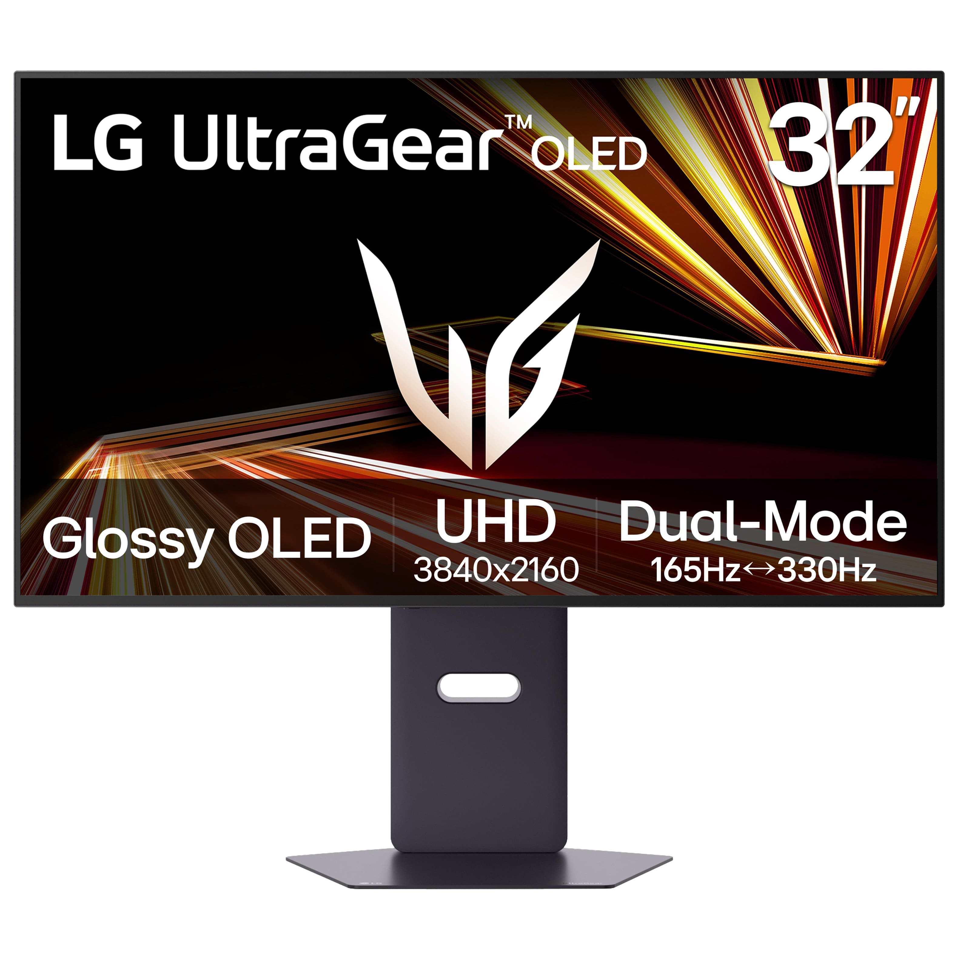 LG - UltraGear 32" OLED Dual Mode (4K UHD 165Hz, FHD 330Hz) 0.03ms G-Sync/FreeSync Premium Pro Gaming Monitor with - Black p…