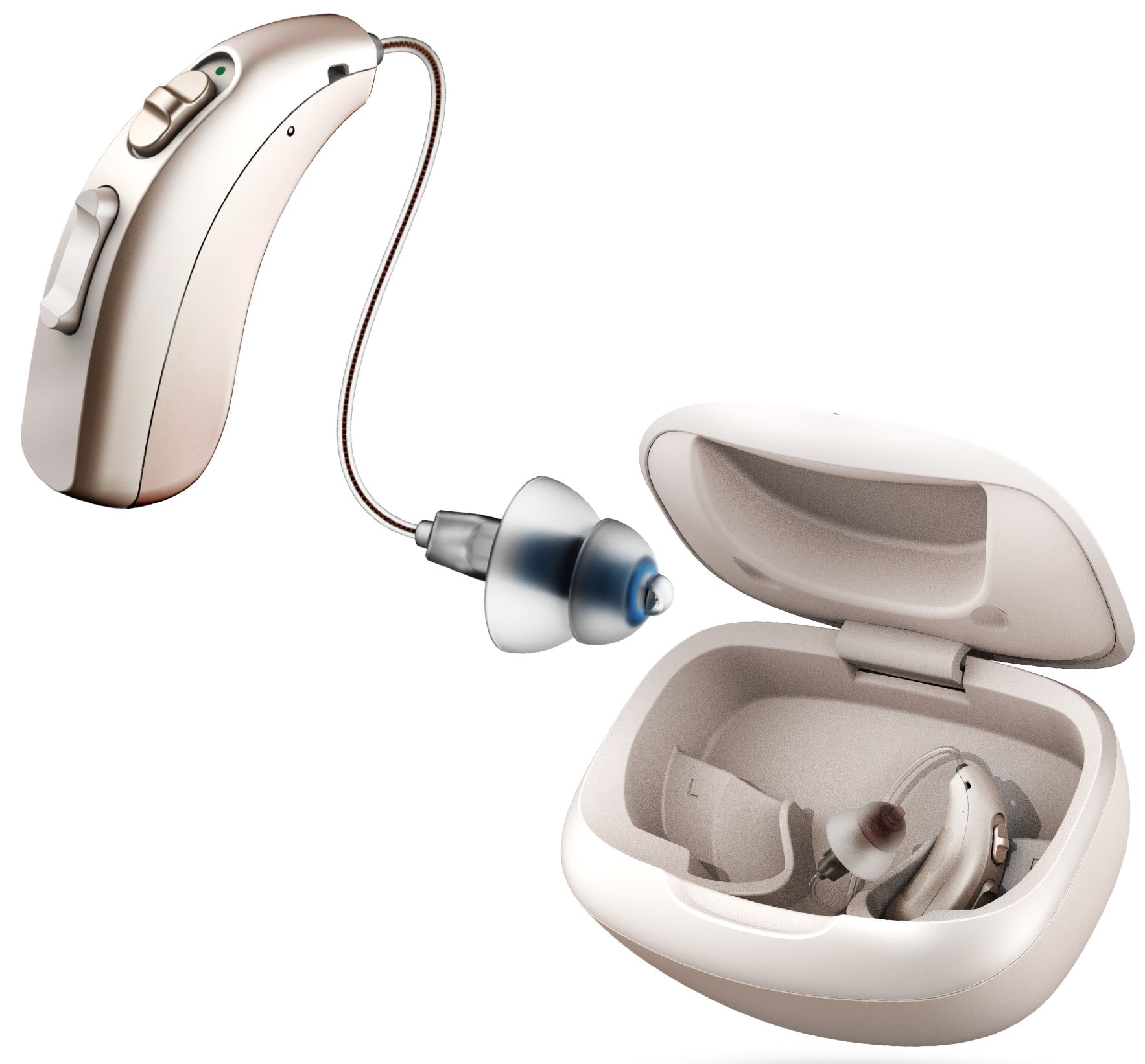 LINNER - Mercury OTC Rechargeable Hearing Aids for Seniors with Noise Cancellation, Easy to Use, 3 Modes, 9 Volume Levels -…
