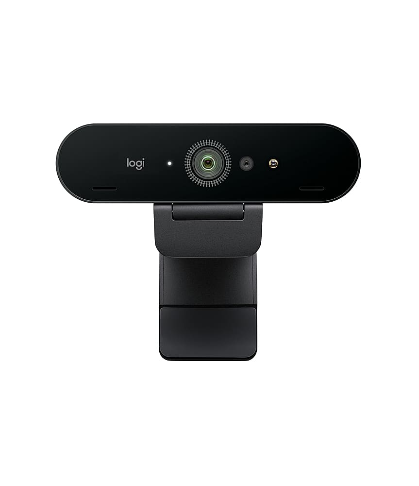 Logitech - Brio Ultra HD Pro 4096 x 2160 Business Webcam with RightLight 3 and Noise-Cancelling Dual Mics - Black product im…