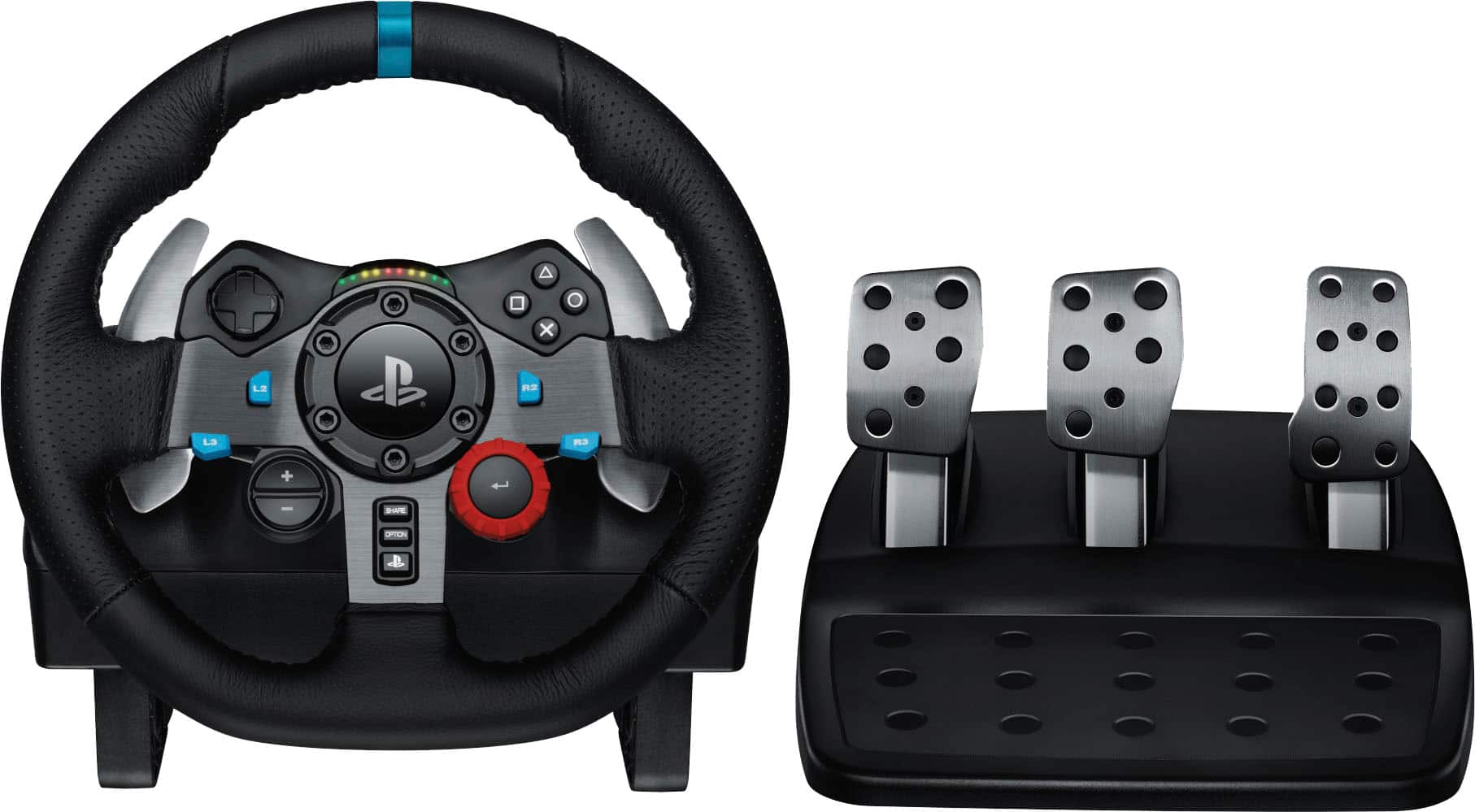 Logitech - G29 Driving Force Racing Wheel and Floor Pedals for PS5, PS4, PC, Mac - Black product image