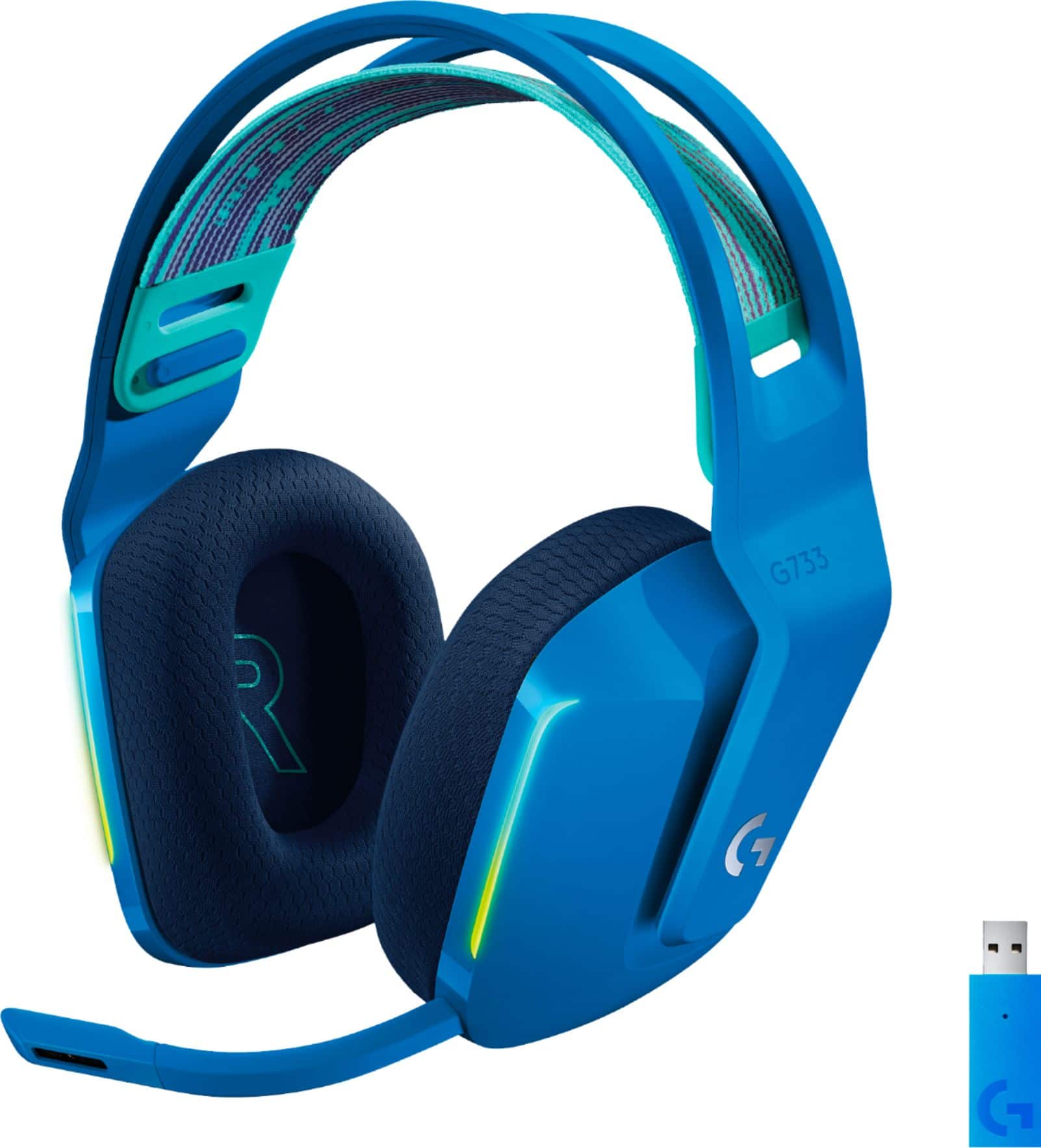 Logitech - G733 LIGHTSPEED Wireless Gaming Headset for PS4, PC - Blue product image