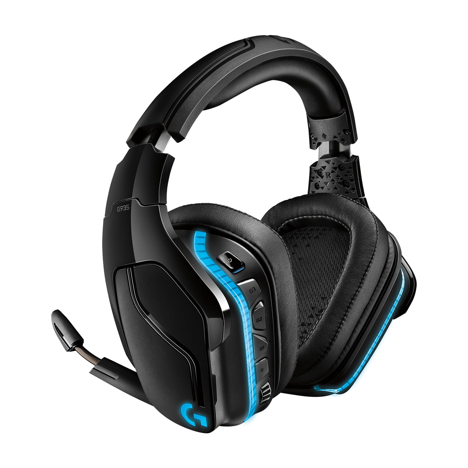 Logitech - G935 Wireless Over-the-Ear Gaming Headset for Windows - Black/Blue product image