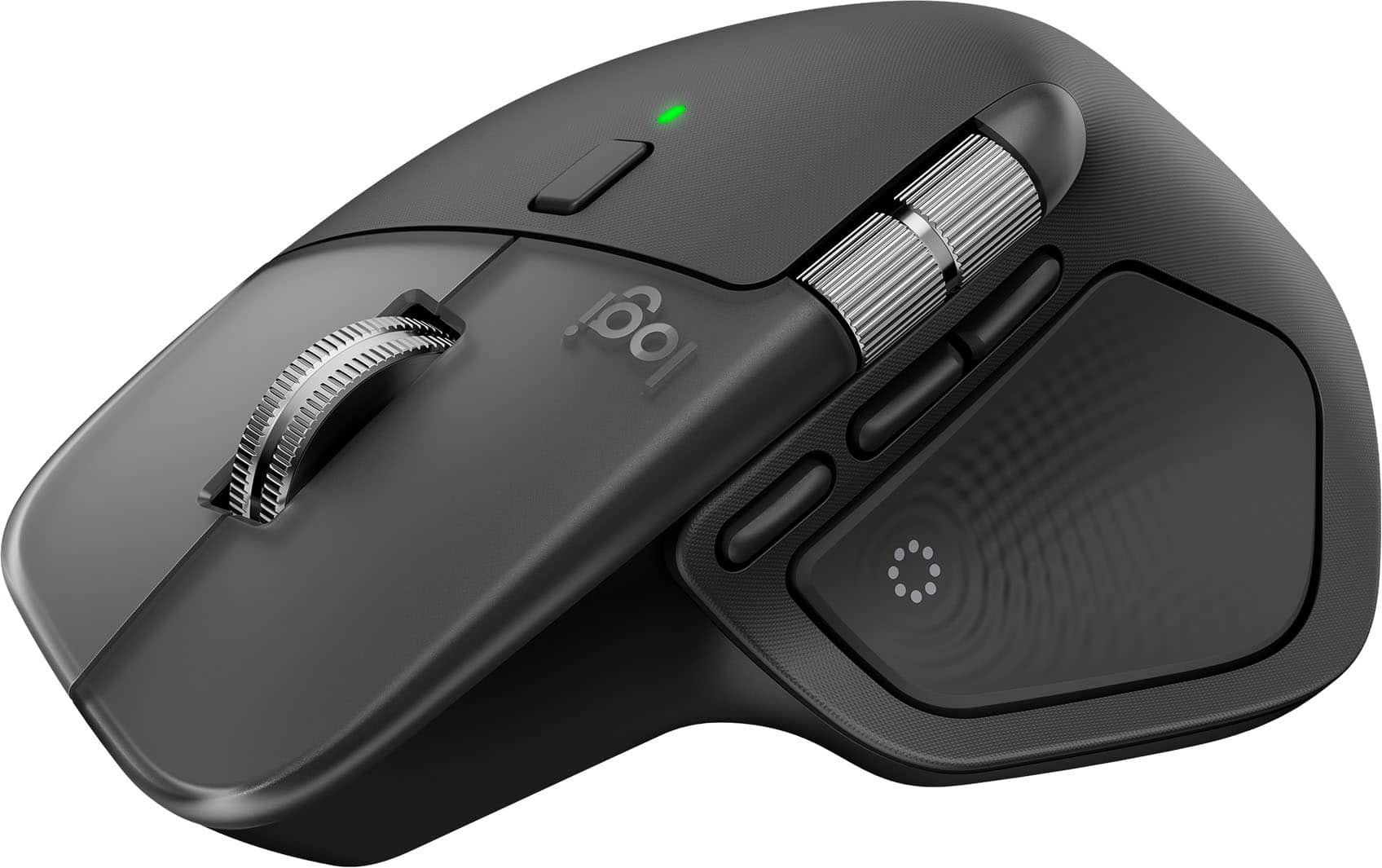 Logitech - MX Master 4 for Mac - Wireless Laser Ergonomic Mouse with Advanced Performance Haptic Feedback - Wireless - Space…
