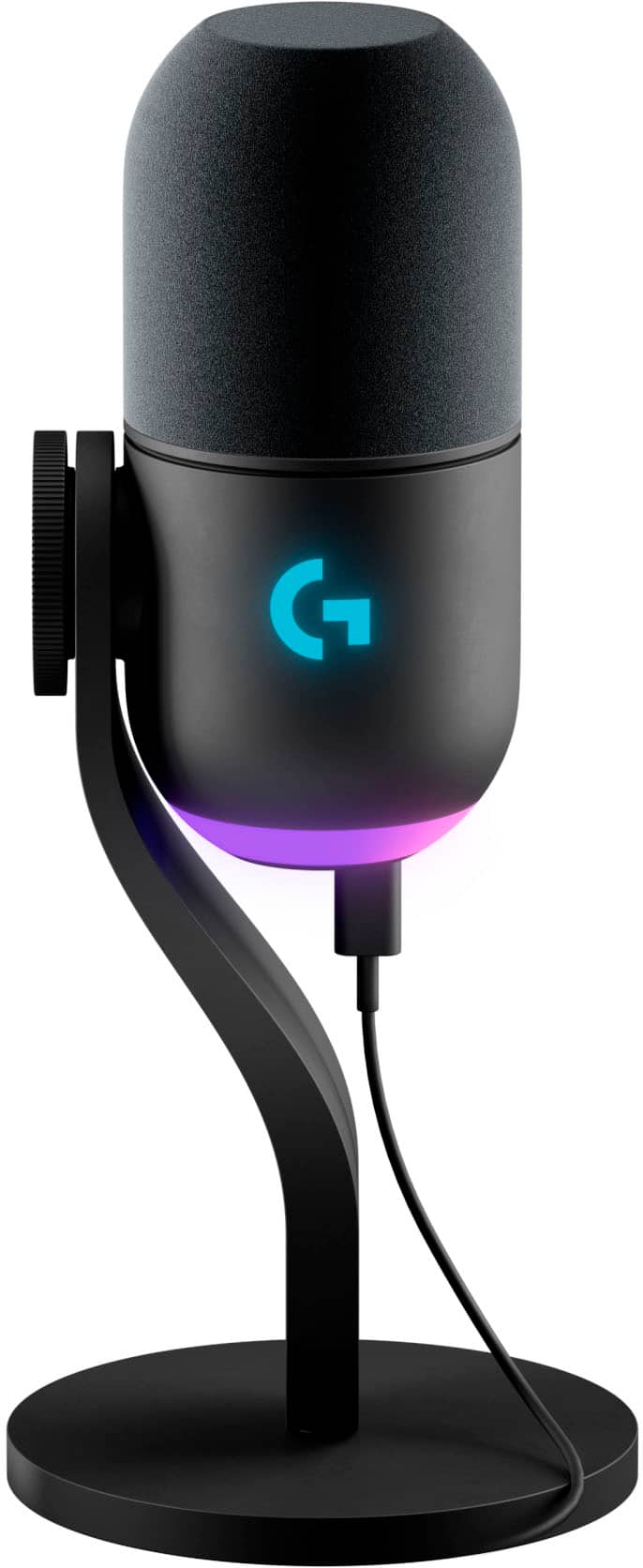 Logitech - Yeti GX Wired Supercardioid Dynamic Gaming Microphone with LIGHTSYNC RGB Lights - Black product image