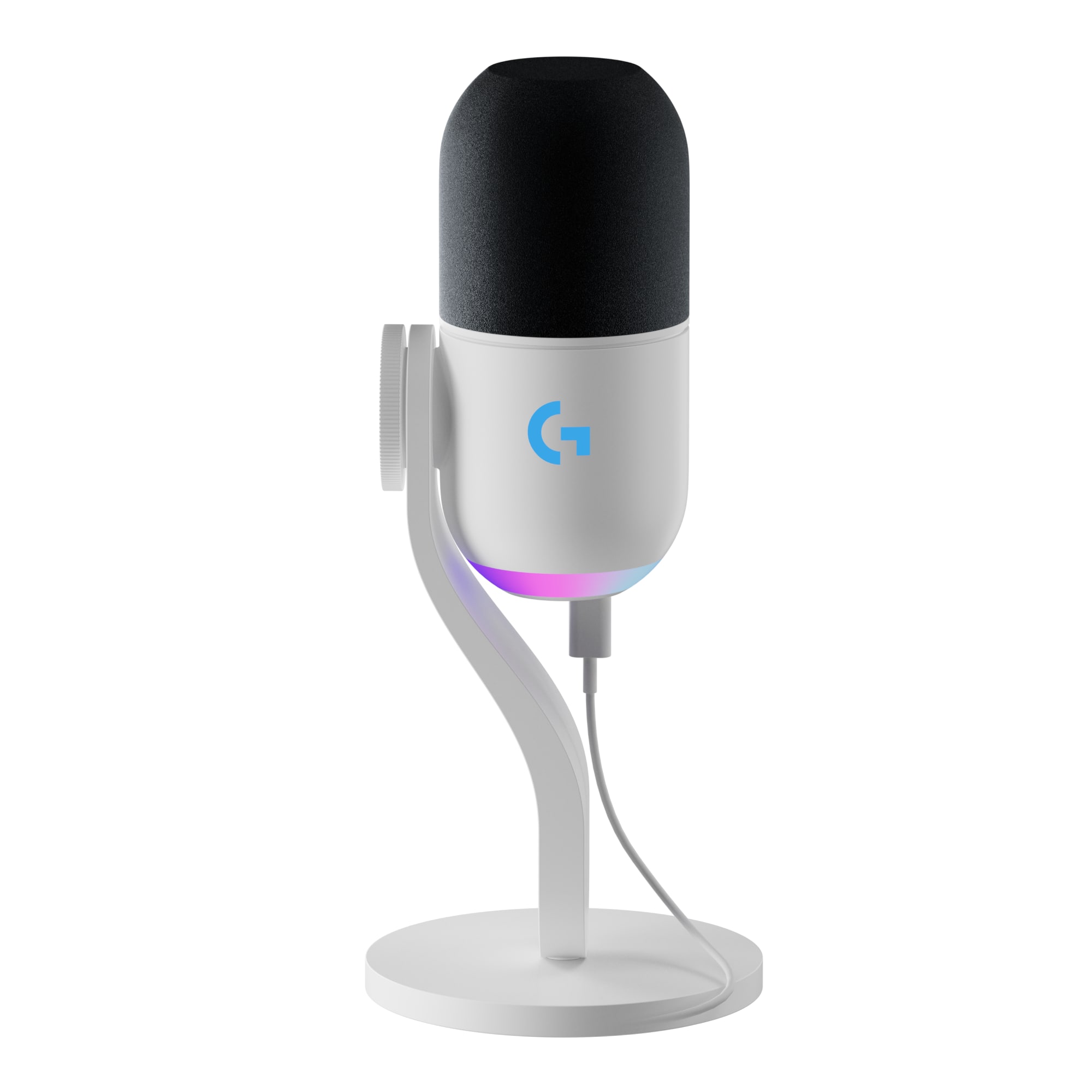Logitech - Yeti GX Wired Supercardioid Dynamic Gaming Microphone with LIGHTSYNC RGB Lights - White product image