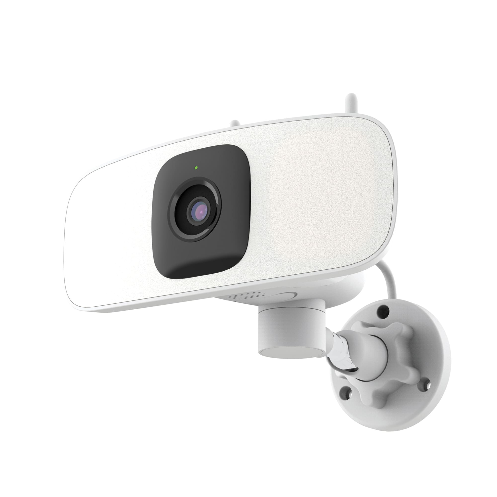 Lorex - Connect 2K Floodlight Wi-Fi Security Camera (with App Controlled Horizontal Pan) - White product image