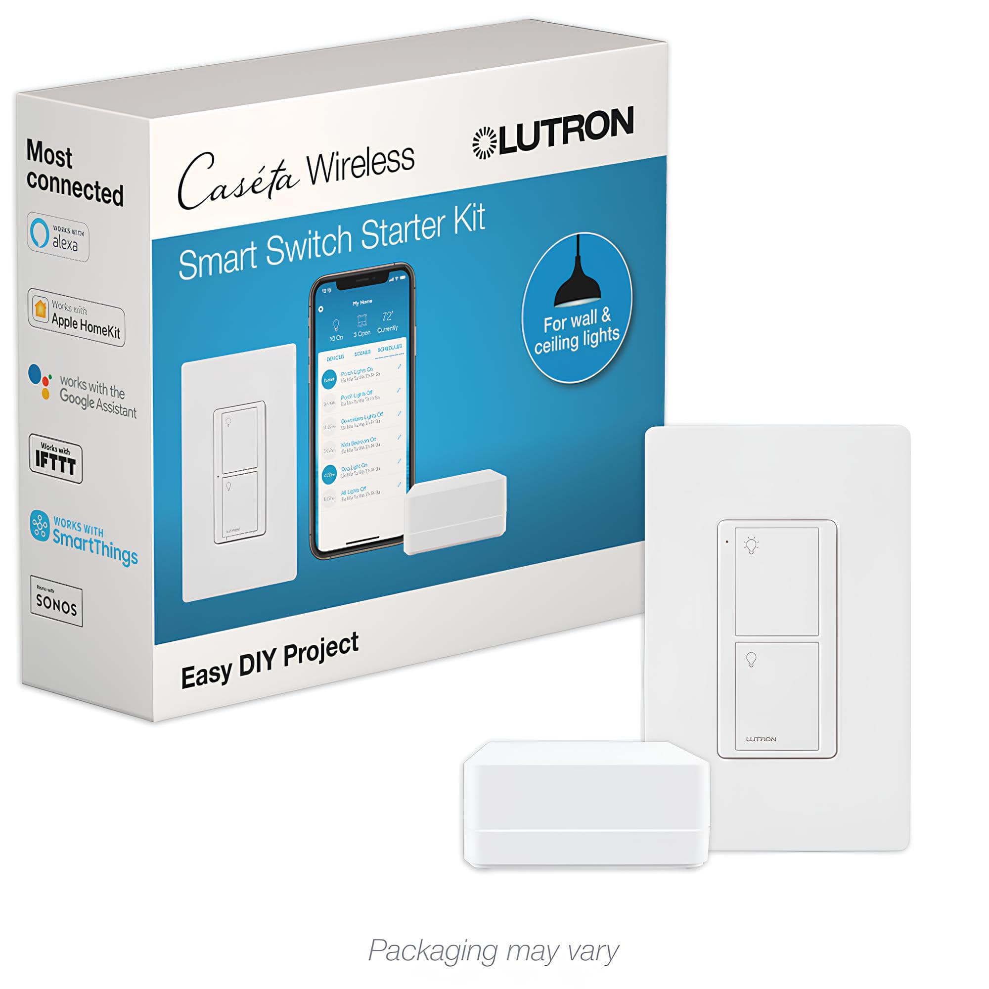 Lutron - Caseta Smart Switch Starter Kit - White product image
