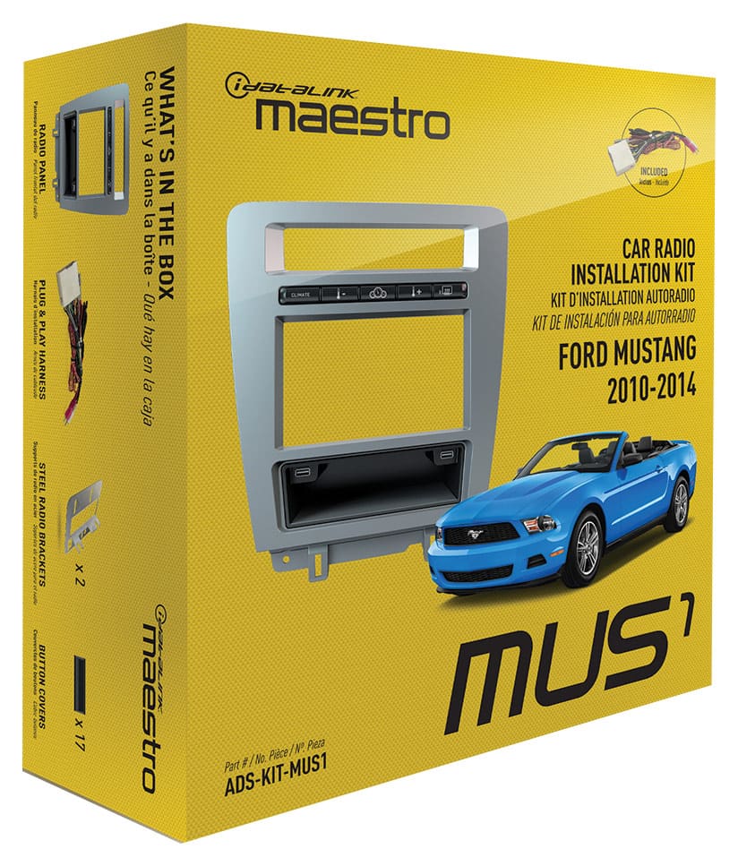Maestro - Installation Kit for 2010 and Later Ford Mustang Vehicles - Black product image