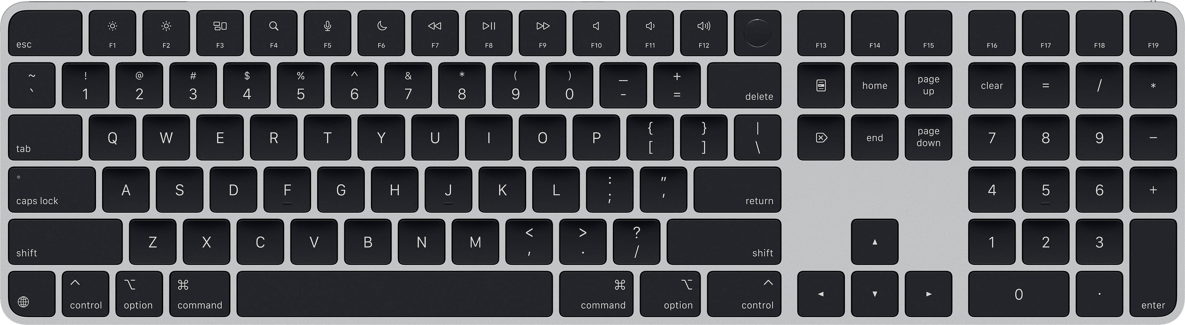 Magic Keyboard with Touch ID and Numeric Keypad for Mac models with Apple silicon (USB-C) - Black Keys product image