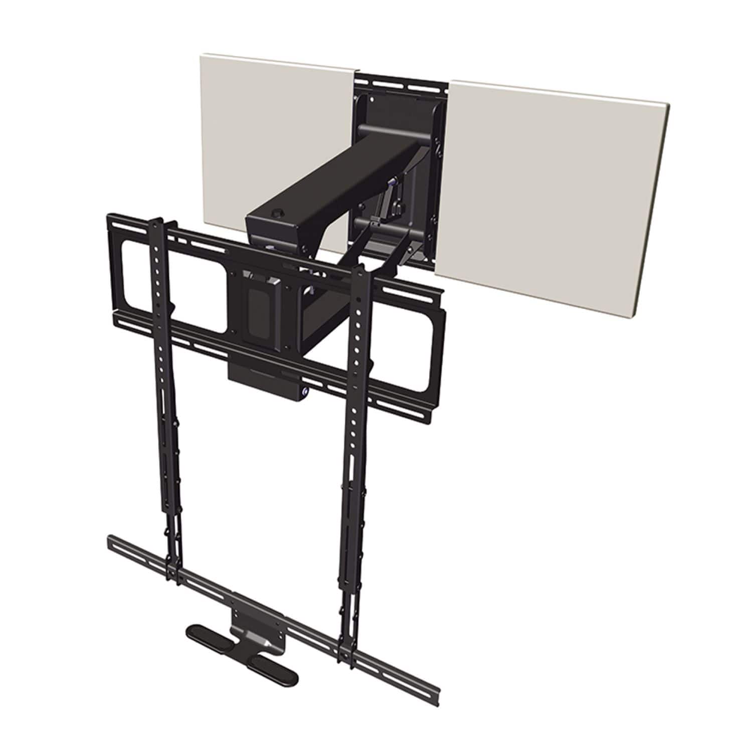 MantelMount - Pull Down TV Wall Mount for Most 45" - 90" TVs - Black product image