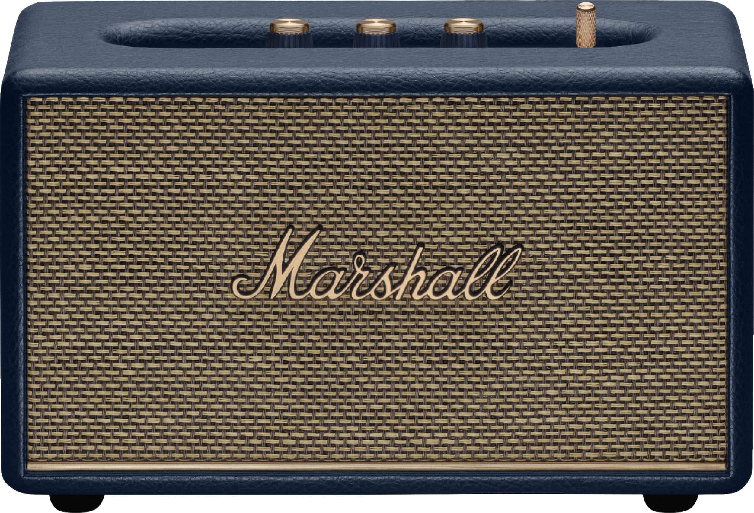 Marshall - Acton III Bluetooth Home Speaker with Bass / Treble / Volume Controls and 3.5 mm Auxiliary Input - Black product…