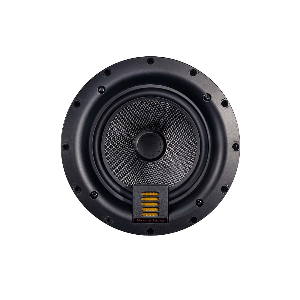 MartinLogan - Motion Series CI, 8" Midrange with Folded Motion Tweeter, 2-way In-Ceiling Speaker (Each) - Paintable White pr…