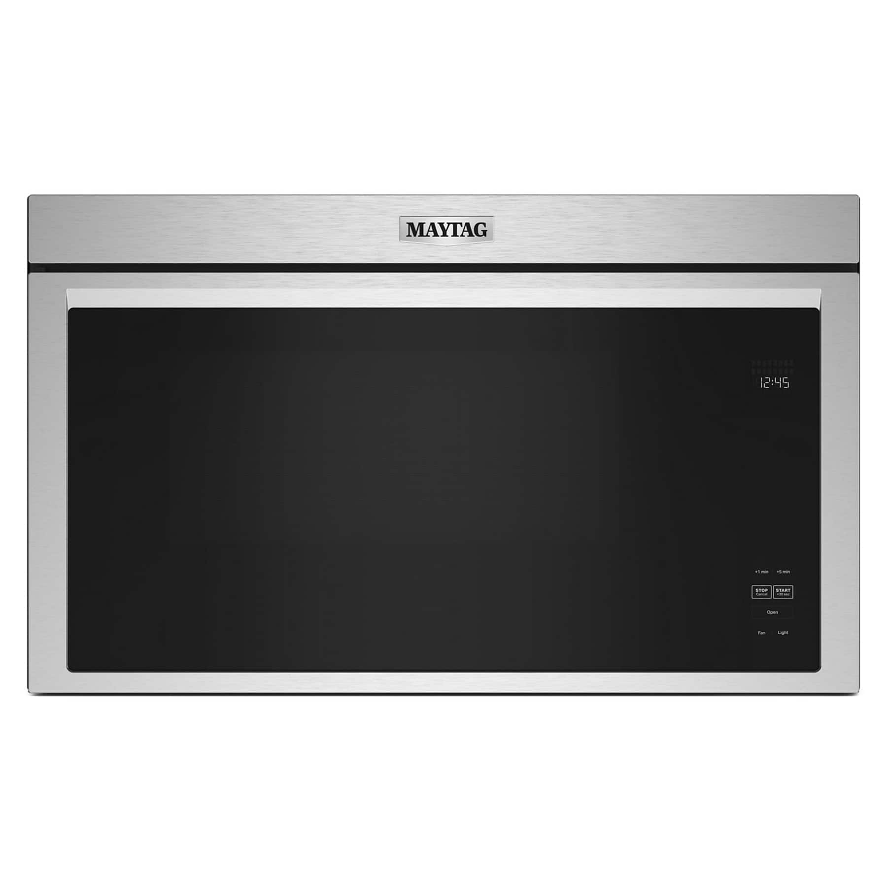 Maytag - 1.1 Cu. Ft. Over-the-Range Microwave with Flush Built-in Design - Stainless Steel product image