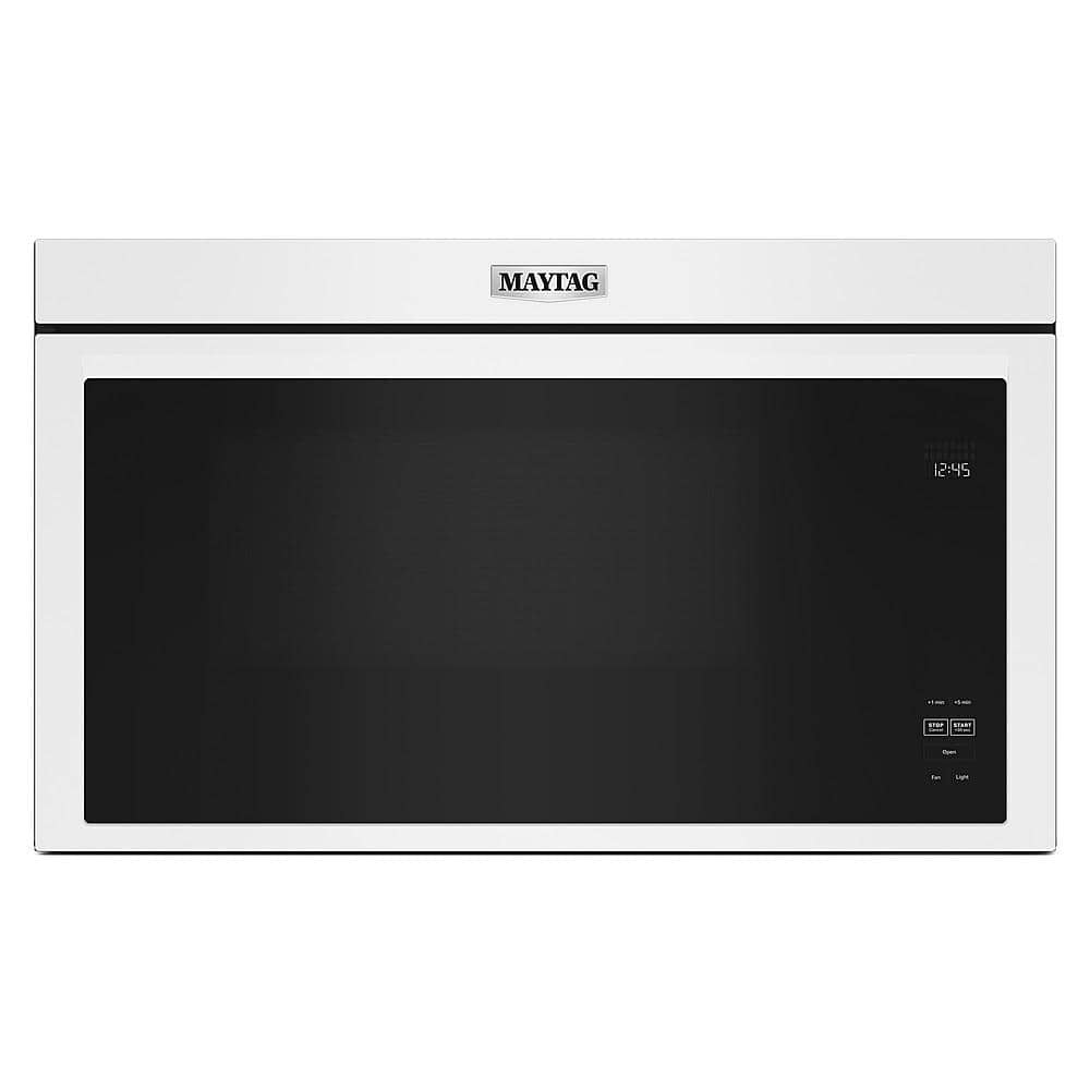 Maytag - 1.1 Cu. Ft. Over-the-Range Microwave with Flush Built-in Design - White product image