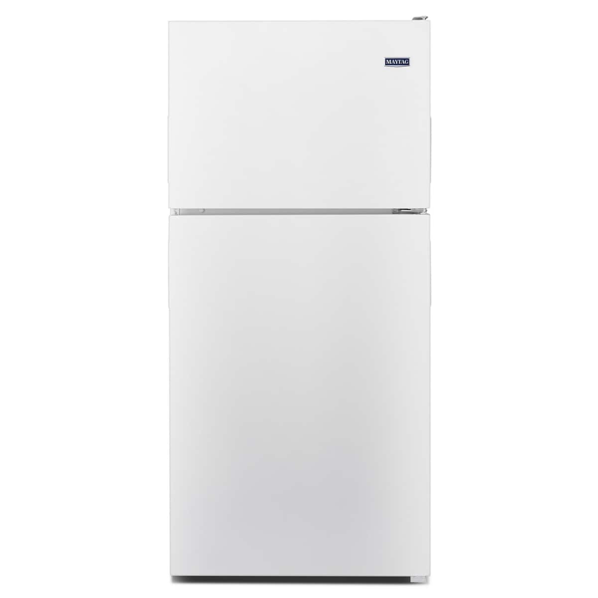 Maytag - 20.5 Cu. Ft. Top Freezer Refrigerator with PowerCold Feature - White Ice product image