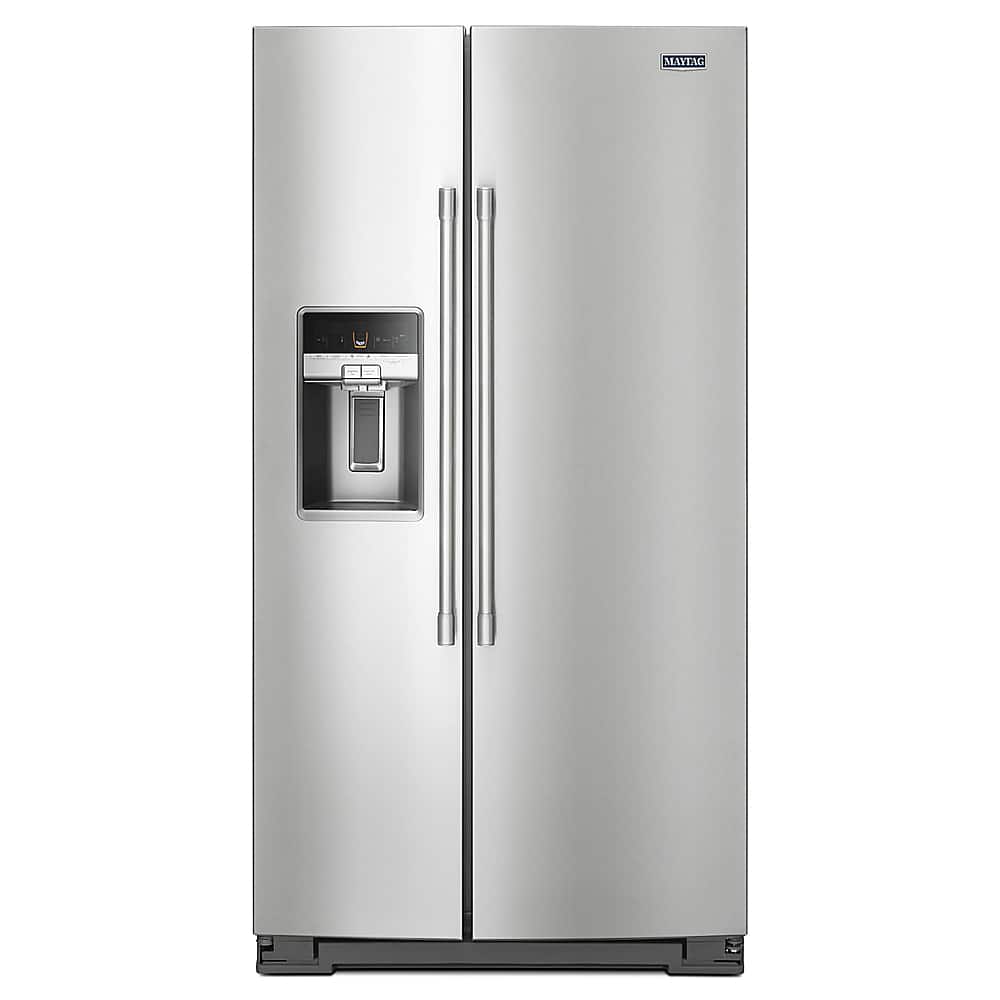 Maytag - 20.6 Cu. Ft. Side-by-Side Refrigerator - Stainless Steel product image