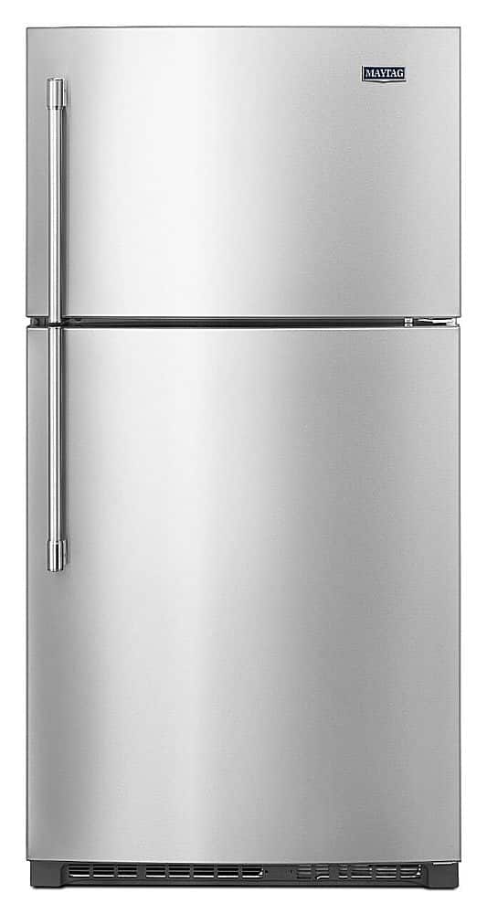 Maytag - 21.2 Cu. Ft. Top-Freezer Refrigerator - Stainless Steel product image
